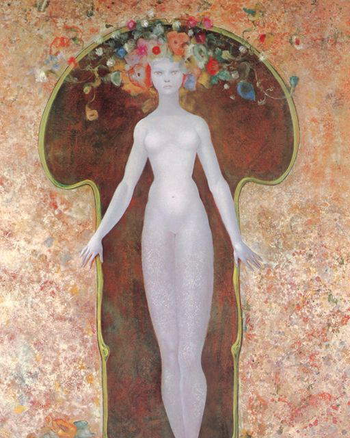 Leonor Fini, La serrure (1965; litografia, 800 x 596 mm)