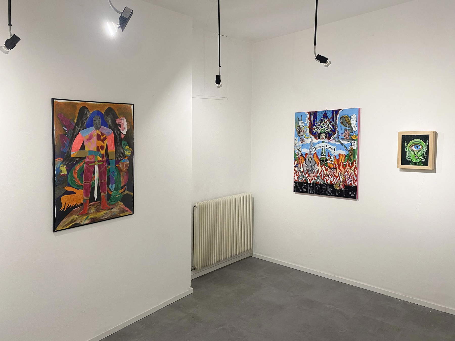 Vista de la exposición Los santos del año 2064 (Trento, Bodega Contemporánea, del 21 de marzo al 30 de junio de 2024) Vista de la exposición Los santos del año 2064 (Trento, Bodega Contemporánea, del 21 de marzo al 30 de junio de 2024)