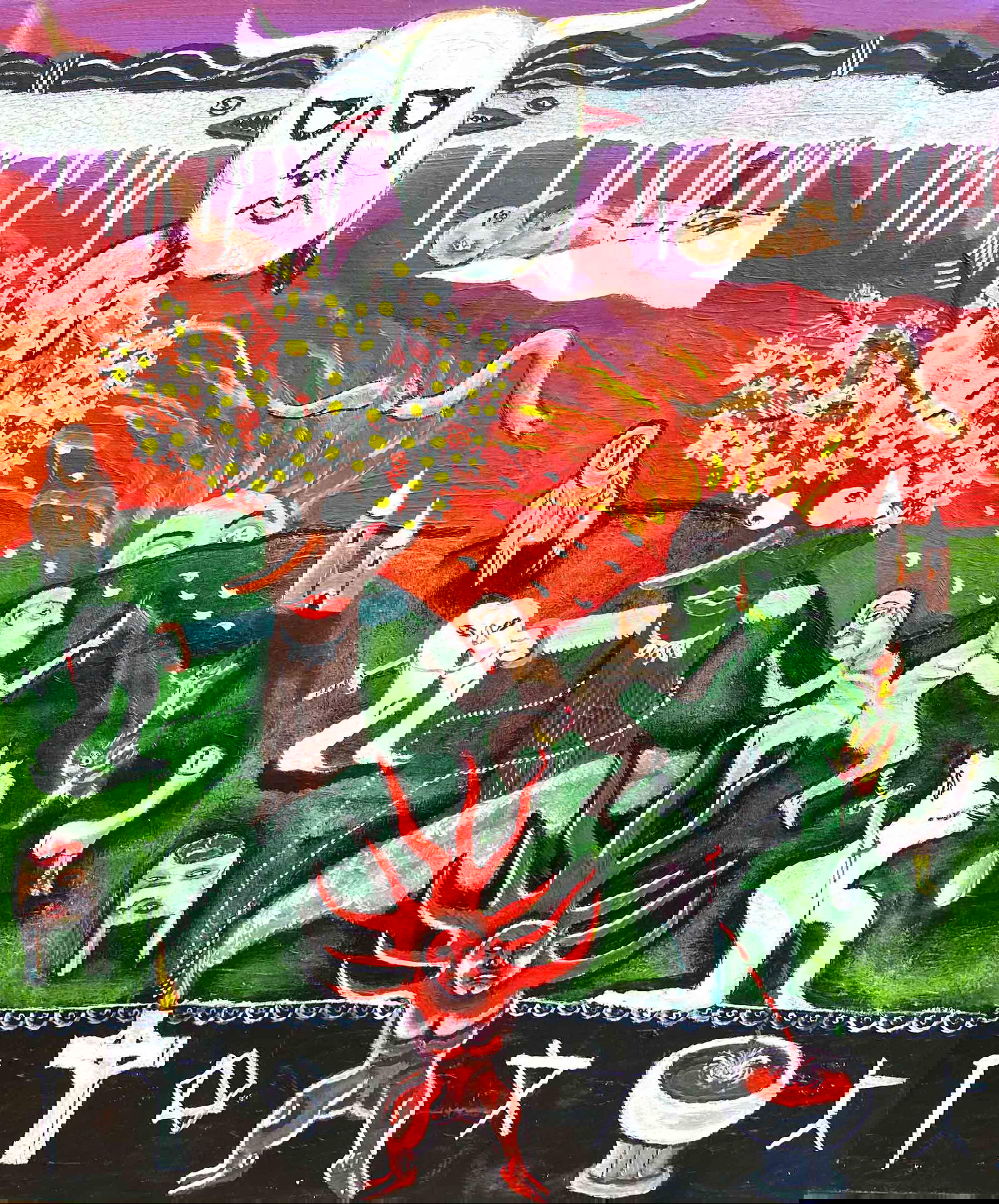 Tommaso Buldini, Esoterica (2024; técnica mixta sobre lienzo, 50 x 60 cm) Tommaso Buldini, Esoterica (2024; técnica mixta sobre lienzo, 50 x 60 cm)