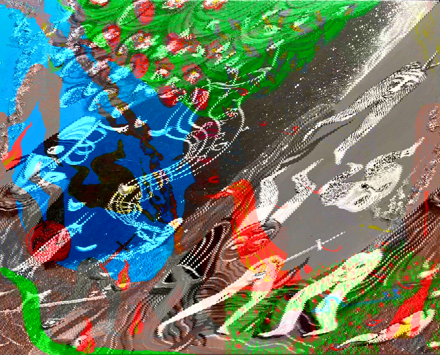 Tommaso Buldini, El trino del diablo (2021; acrílico sobre lienzo, 50 x 60 cm) Tommaso Buldini, El trino del diablo (2021; acrílico sobre lienzo, 50 x 60 cm)