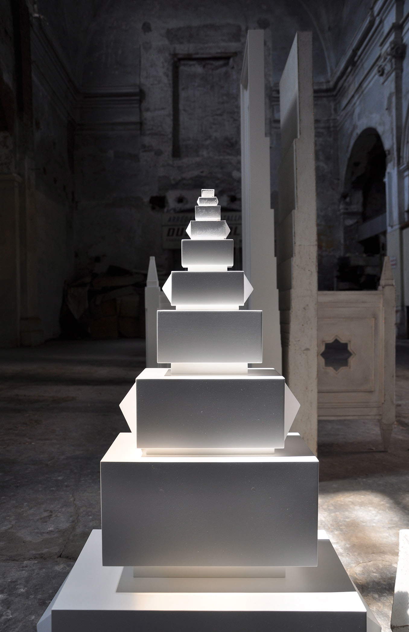 Paolo Cavinato, Reflections, Detail (2010). ehemalige Kirche San Cristoforo, Mantua, 2015