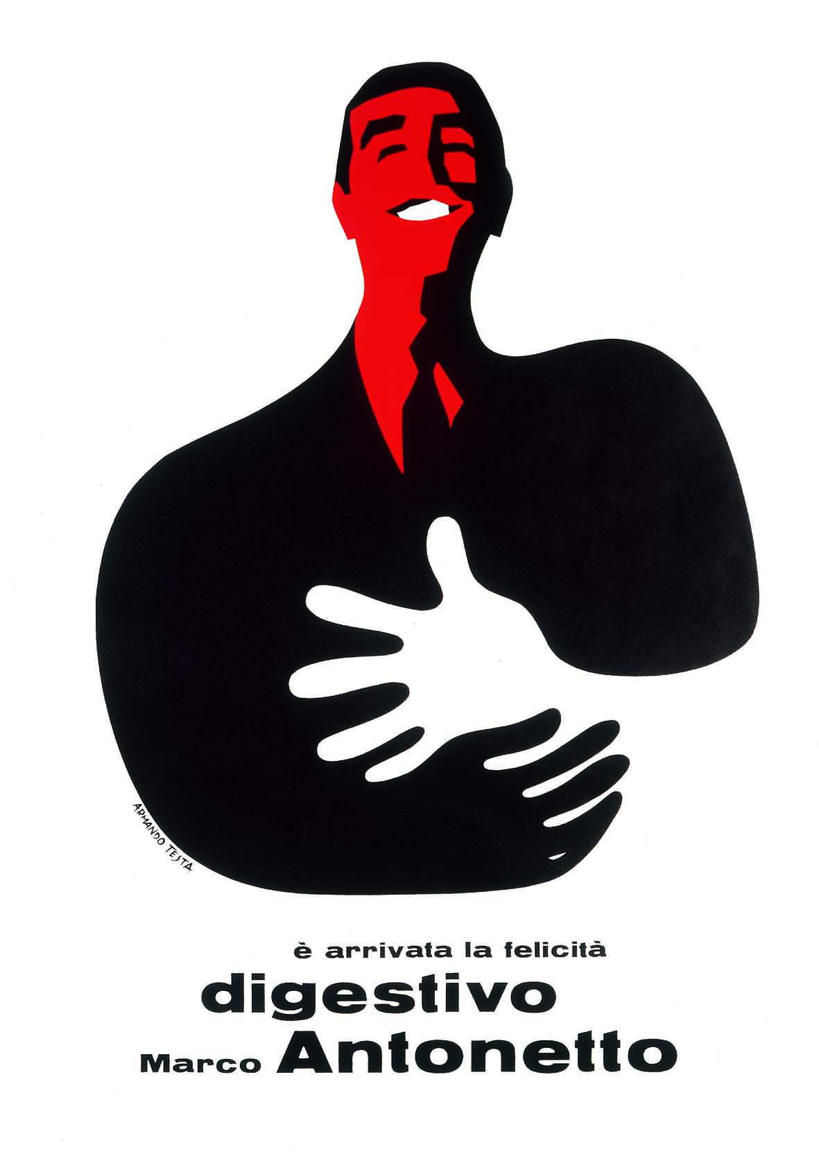 Armando Testa, Digestivo Antonetto (1960; stampa litografica su carta montata su tela e telaio, 140,5 x 100,7 x 2,8 cm; Venezia, Ca’ Pesaro- Galleria Internazionale d’Arte Moderna, donazione Gemma De Angelis Testa). Foto: Nino Chironna Armando Testa, Digestivo Antonetto (1960; stampa litografica su carta montata su tela e telaio, 140,5 x 100,7 x 2,8 cm; Venezia, Ca’ Pesaro- Galleria Internazionale d’Arte Moderna, donazione Gemma De Angelis Testa). Foto: Nino Chironna