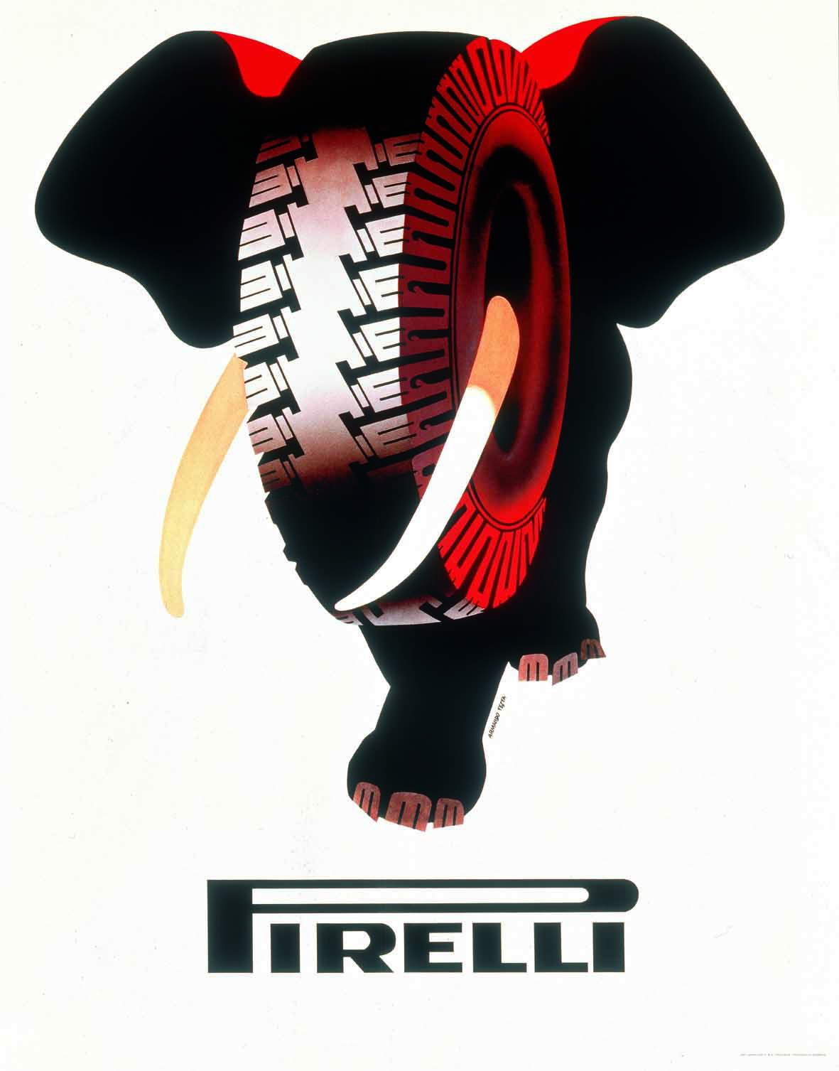 Armando Testa, Elefante Pirelli (1954-1984; stampa litografica su carta montata su tela e telaio, 99,5 x 71 x 2,3 cm; Venezia, Ca’ Pesaro- Galleria Internazionale d’Arte Moderna, donazione Gemma De Angelis Testa). Foto: Nino Chironna Armando Testa, Elefante Pirelli (1954-1984; stampa litografica su carta montata su tela e telaio, 99,5 x 71 x 2,3 cm; Venezia, Ca’ Pesaro- Galleria Internazionale d’Arte Moderna, donazione Gemma De Angelis Testa). Foto: Nino Chironna
