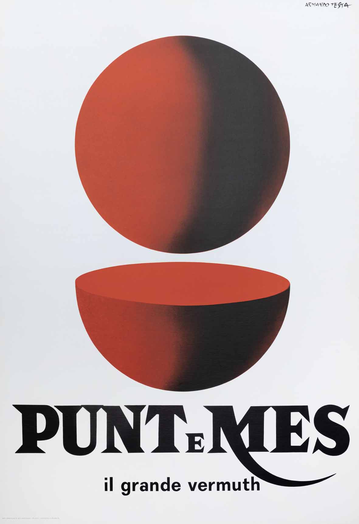 Armando Testa, Punt e Mes Carpano (1960; stampa litografica su carta montata su tela, 198,5 x 137,2 cm; Venezia, Ca’ Pesaro- Galleria Internazionale d’Arte Moderna, donazione Gemma De Angelis Testa) Armando Testa, Punt e Mes Carpano (1960; stampa litografica su carta montata su tela, 198,5 x 137,2 cm; Venezia, Ca’ Pesaro- Galleria Internazionale d’Arte Moderna, donazione Gemma De Angelis Testa)