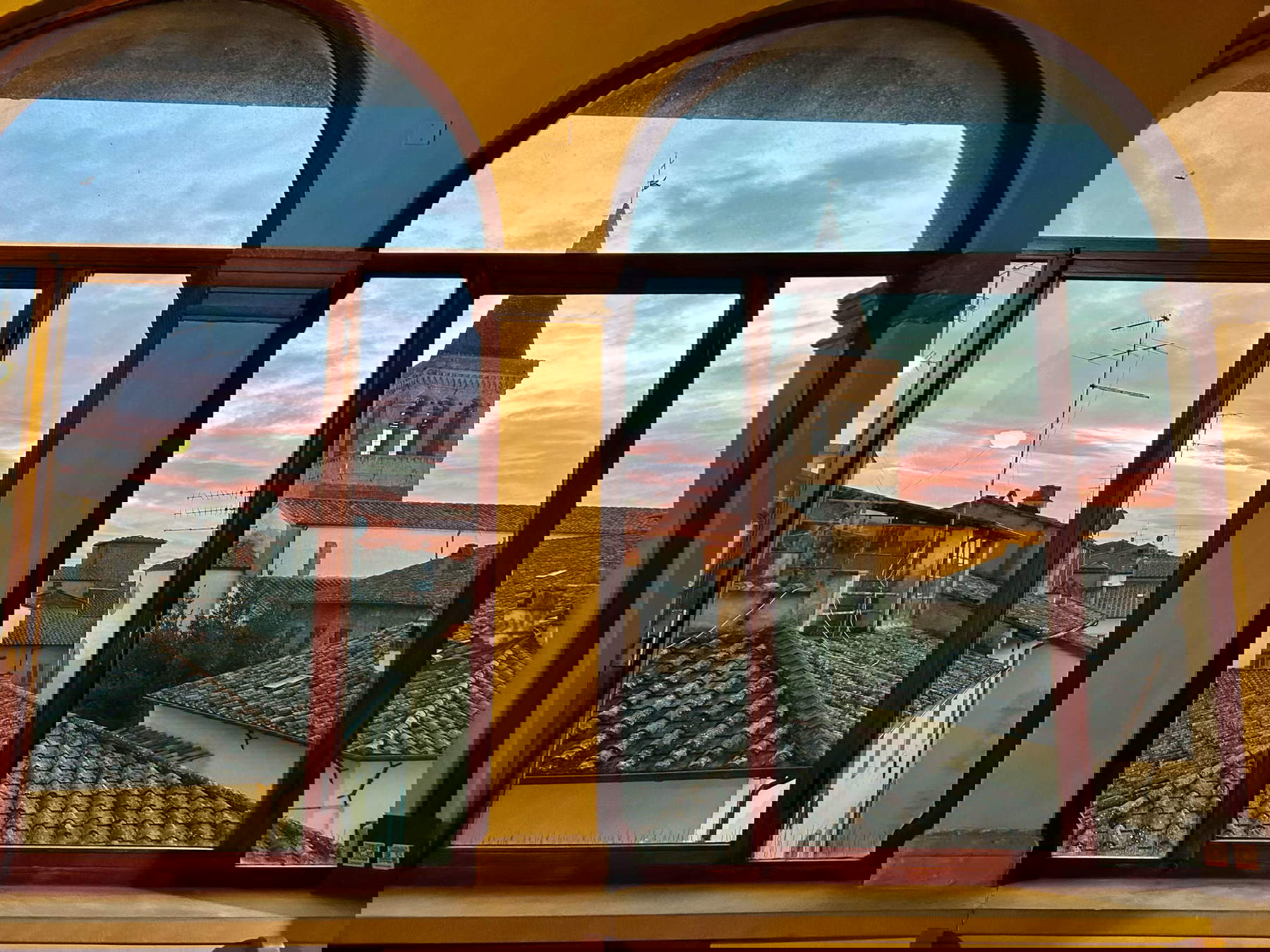 La vista de Sansepolcro desde la logia La vista de Sansepolcro desde la logia
