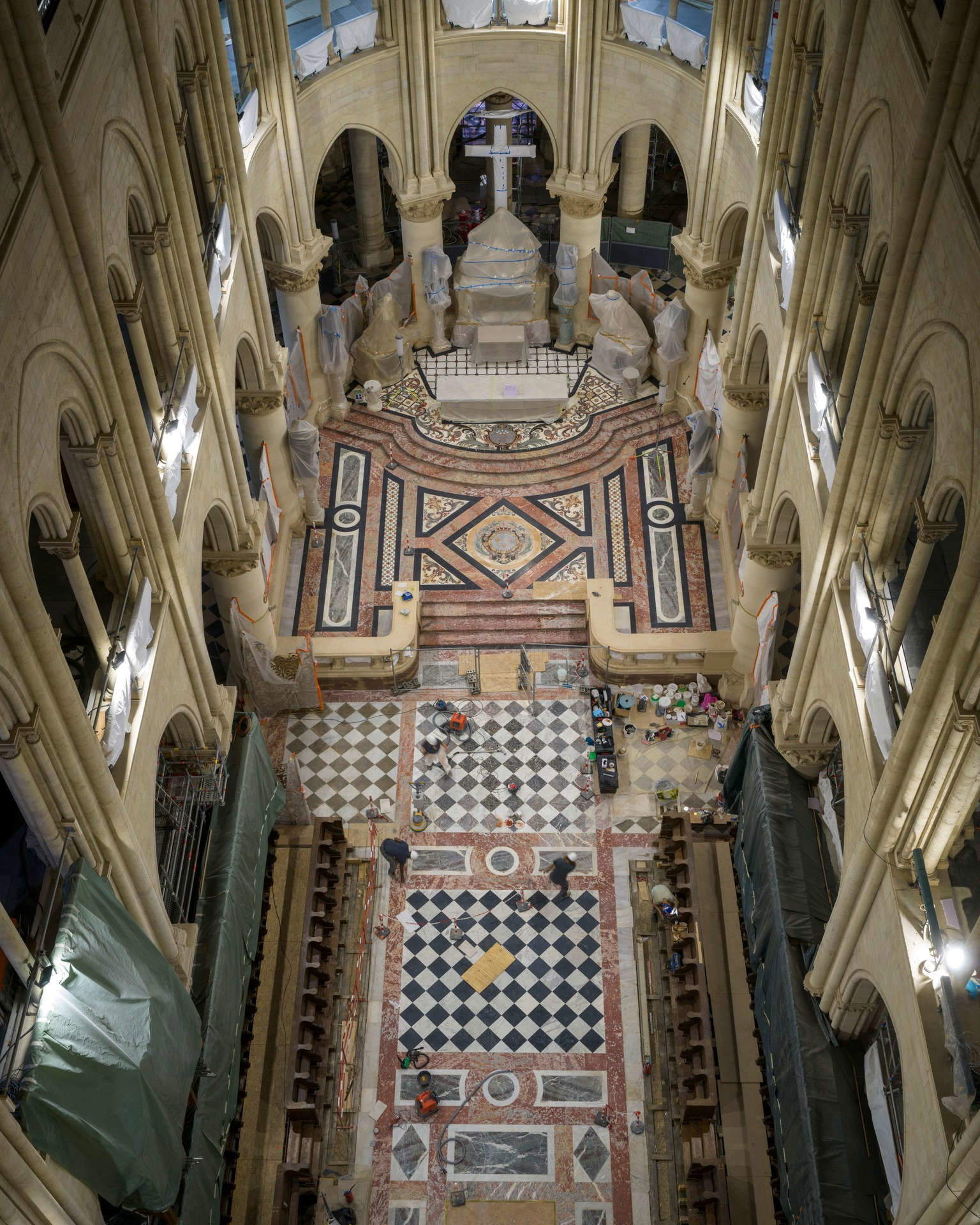 Il coro risistemato. Foto: David Bordes