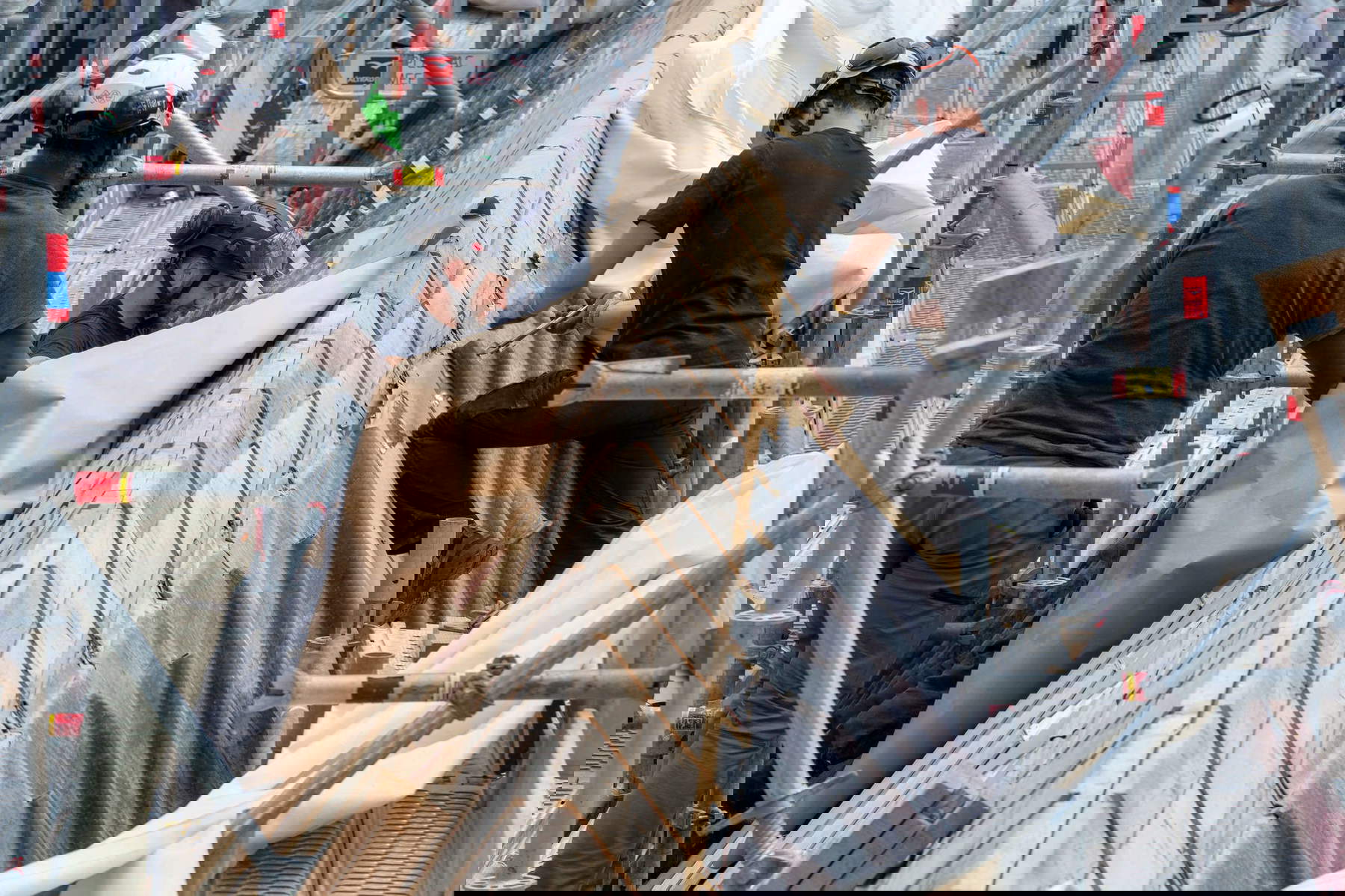 Lavori sulle coperture. Foto: David Bordes