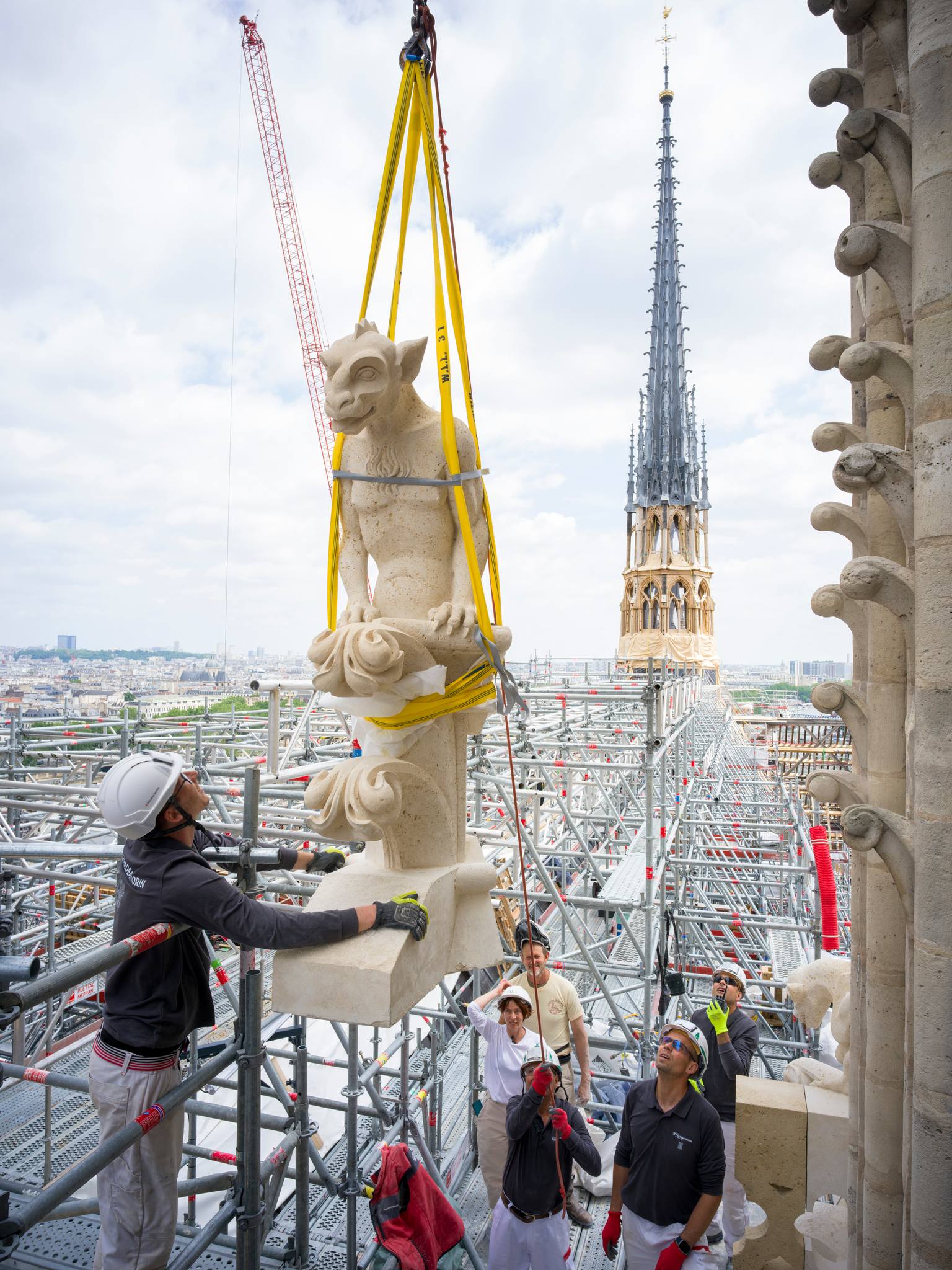 Riposizionamento di una chimera dell'esterno. Foto: David Bordes