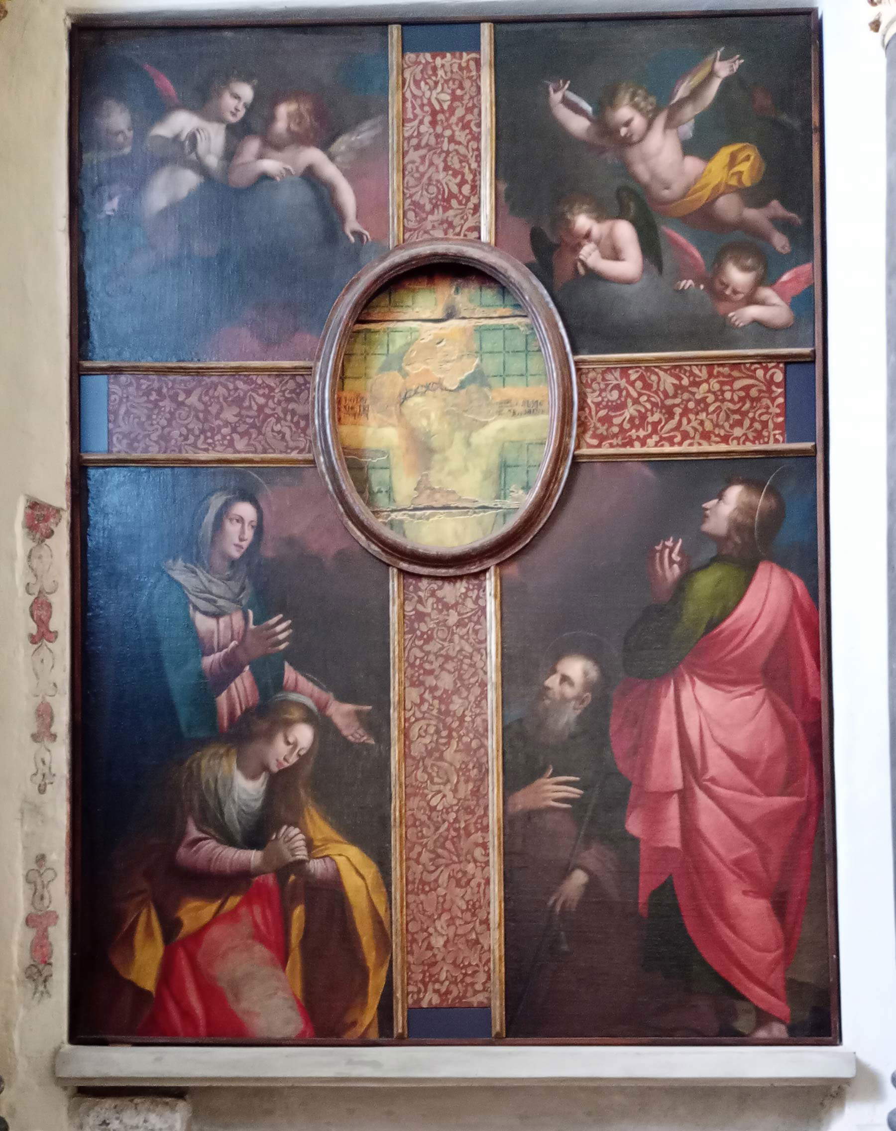 Die Tafeln von Filippo Martelli um das Kreuz aus dem 15. Die Tafeln von Filippo Martelli um das Kreuz aus dem 15.