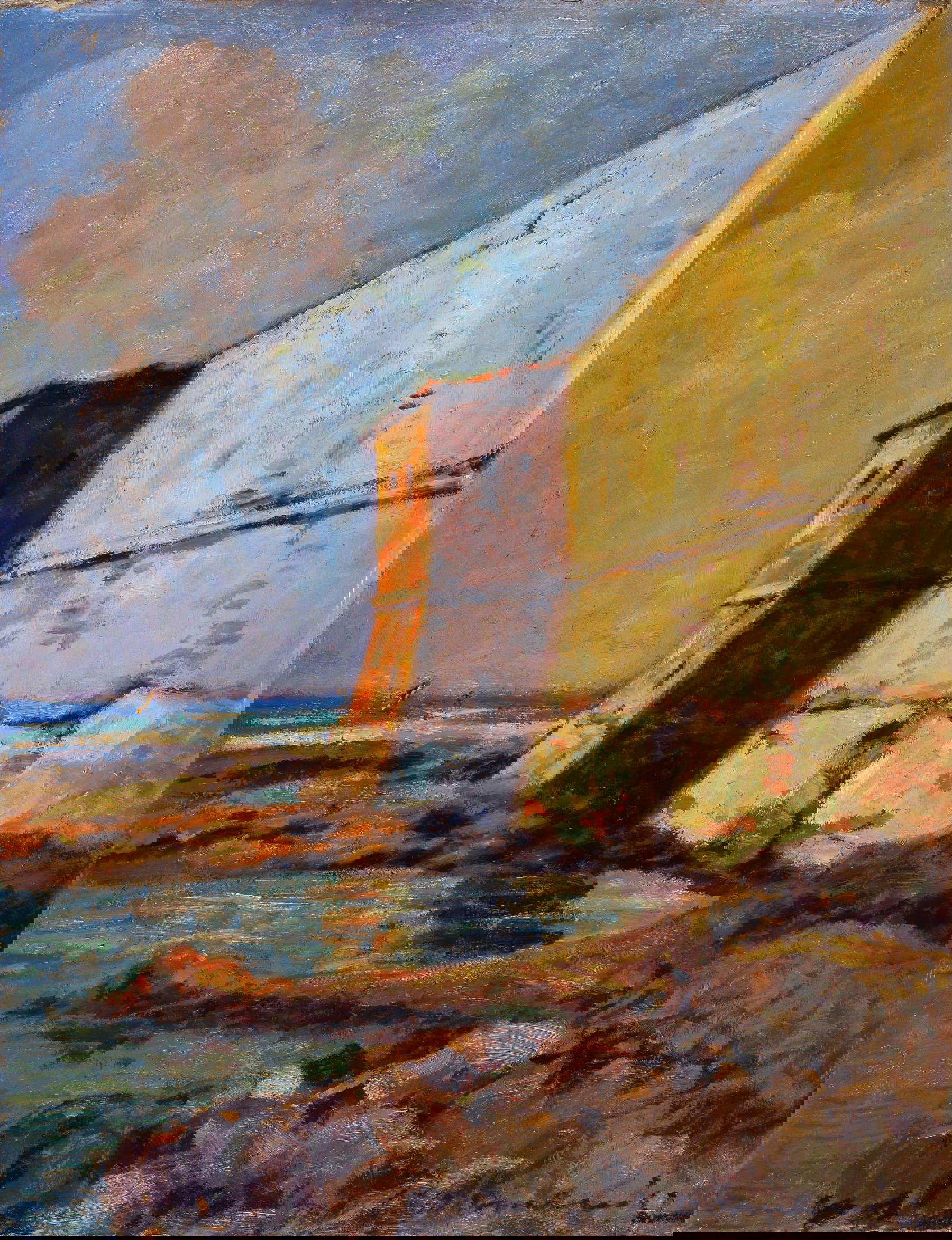 Carlo Domenici, El Lazareto (óleo sobre cartón, 50 x 38,5 cm; Colección particular) Carlo Domenici, El Lazareto (óleo sobre cartón, 50 x 38,5 cm; Colección particular)