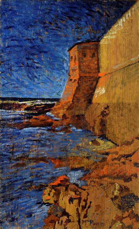 Mario Puccini, Il muraglione dell'antico Lazzaretto a Livorno (óleo sobre tabla, 50 x 31 cm; Colección particular). Por concesión de la Galleria dell'Ottocento. Mario Puccini, Il muraglione dell'antico Lazzaretto a Livorno (óleo sobre tabla, 50 x 31 cm; Colección particular). Por concesión de la Galleria dell'Ottocento.