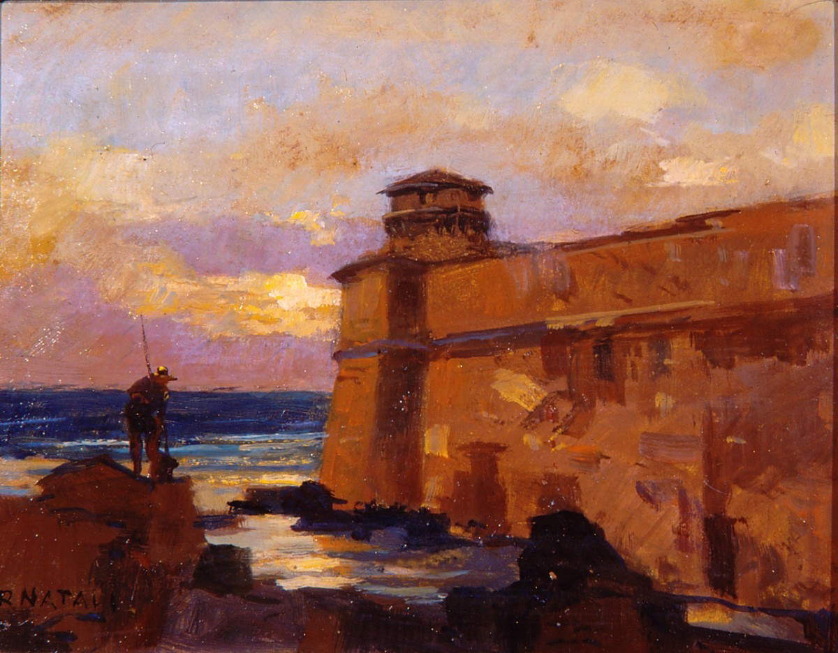 Renato Natali, Lazzeretto (1955; óleo sobre masonita, 20 x 25 cm; Empoli, Galleria d'Arte Moderna e della Resistenza) Renato Natali, Lazzeretto (1955; óleo sobre masonita, 20 x 25 cm; Empoli, Galleria d'Arte Moderna e della Resistenza)
