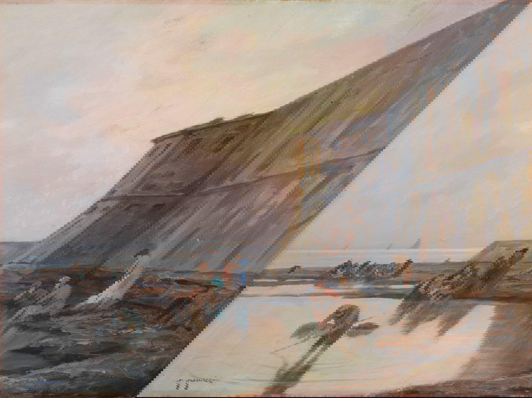 Renuccio Renucci, Lazzaretto a Livorno (óleo sobre contrachapado, 60 x 80 cm). En concesión de Farsetti Arte. Renuccio Renucci, Lazzaretto a Livorno (óleo sobre contrachapado, 60 x 80 cm). En concesión de Farsetti Arte.