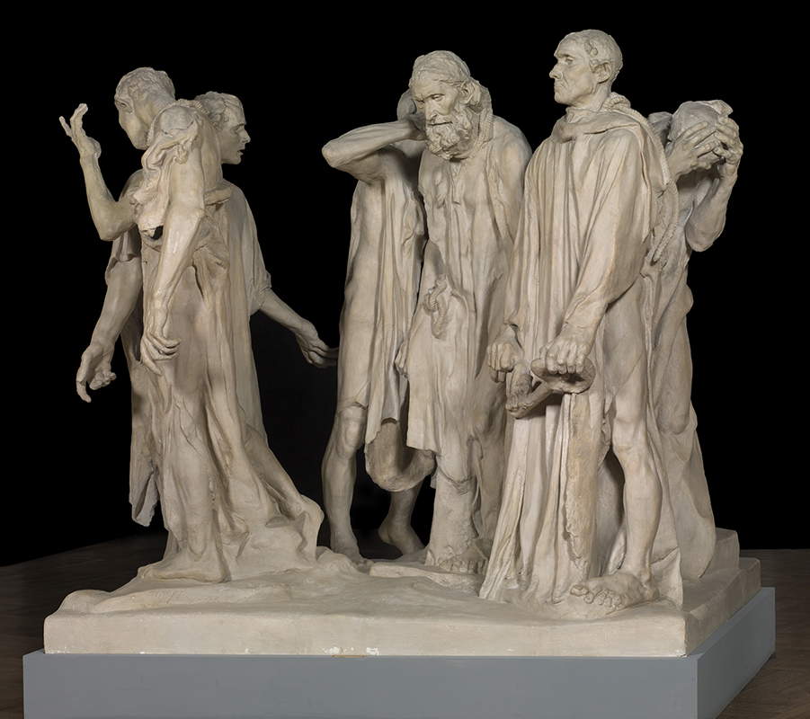 Auguste Rodin, I Borghesi di Calais (1889; gesso, 215 x 265 x 202 cm; Venezia, Ca' Pesaro - Galleria Internazionale d'Arte Moderna) Auguste Rodin, I Borghesi di Calais (1889; gesso, 215 x 265 x 202 cm; Venezia, Ca' Pesaro - Galleria Internazionale d'Arte Moderna)