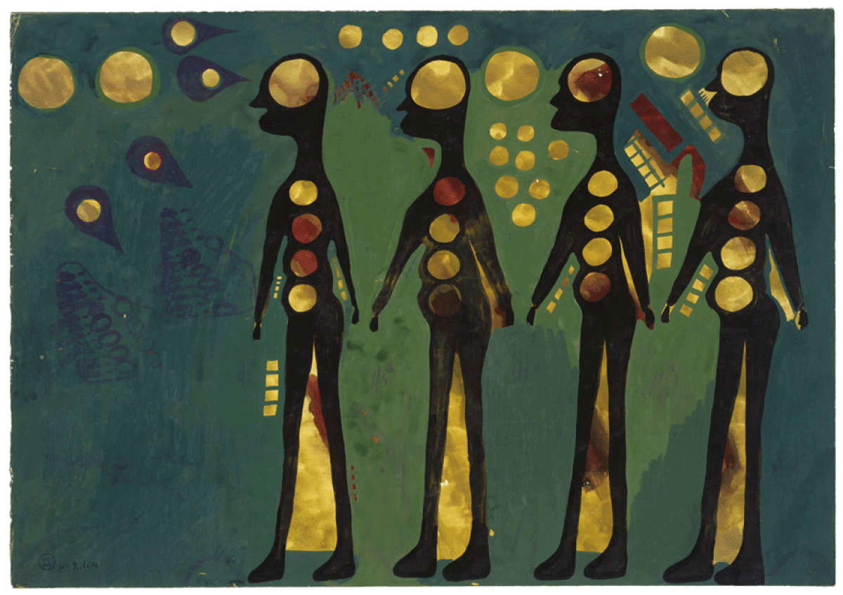 Carlo Zinelli, Ohne Titel (1962; Aquarell auf Papier, 35 x 50 cm; Lausanne, Collection de l'Art Brut) Carlo Zinelli, Ohne Titel (1962; Aquarell auf Papier, 35 x 50 cm; Lausanne, Collection de l'Art Brut)