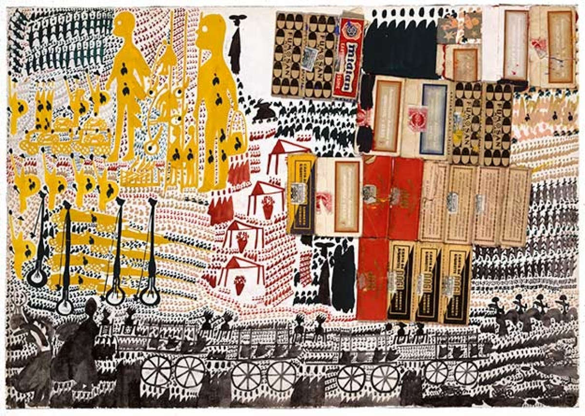 Carlo Zinelli, Ohne Titel (1962; Tempera auf Papier, 35 x 50 cm; Lausanne, Collection de l'Art Brut) Carlo Zinelli, Ohne Titel (1962; Tempera auf Papier, 35 x 50 cm; Lausanne, Collection de l'Art Brut)