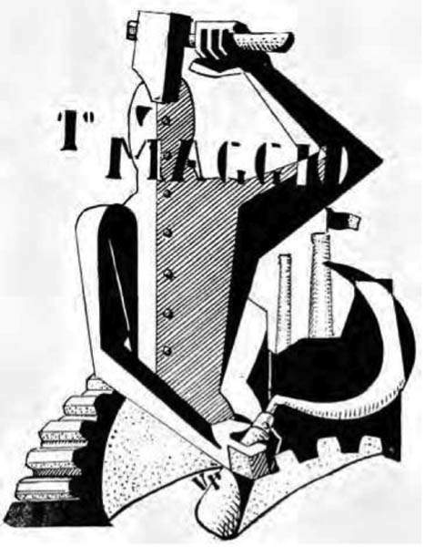 Vinicio Paladini, First of May, illustration published in Avanguardia magazine, no. 16, May 1, 1922 Vinicio Paladini, First of May, illustration published in Avanguardia magazine, no. 16, May 1, 1922