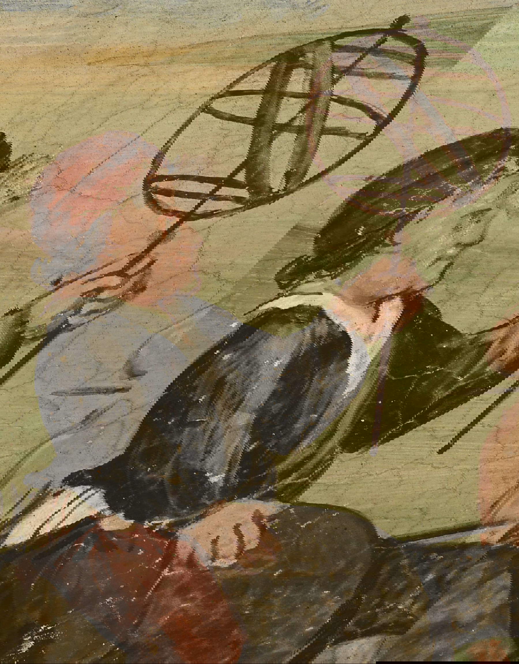 4. Particolare dell&rsquo;affresco sul nano grasso. Su concessione del Ministero della Cultura - Direzione Regionale Musei Nazionali Lombardia