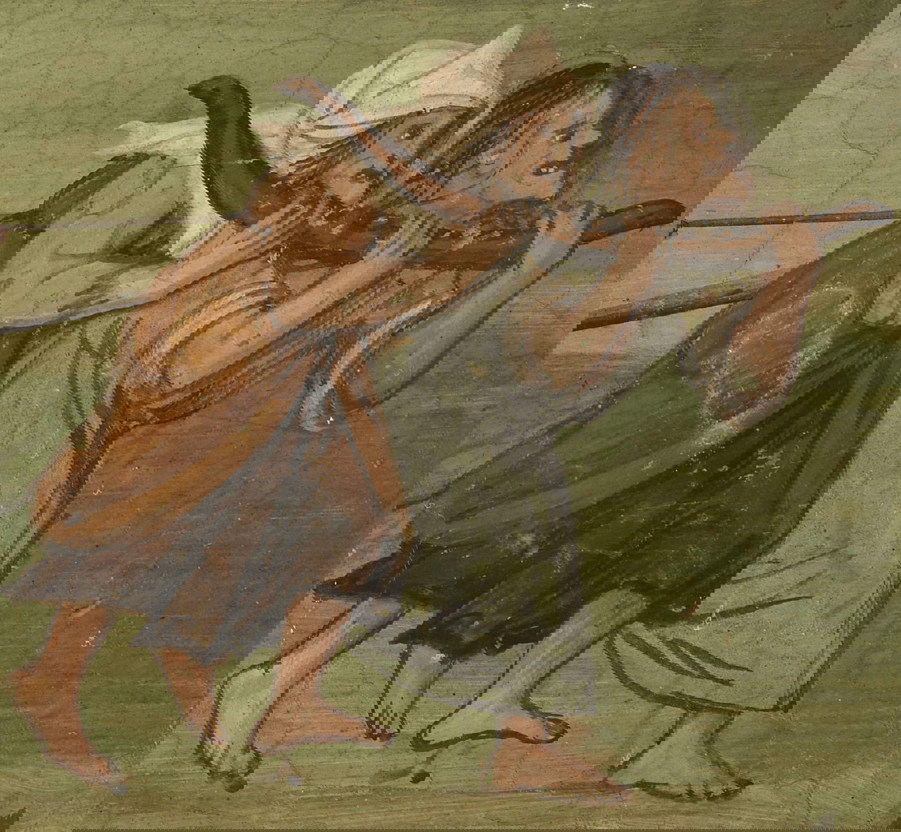 5. Particolare dell&rsquo;affresco sulle popolane che trascinano il carro. Su concessione del Ministero della Cultura - Direzione Regionale Musei Nazionali Lombardia