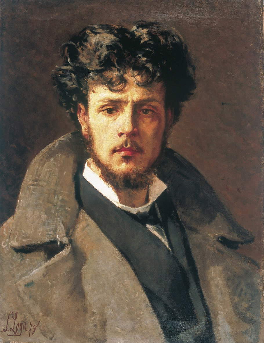 Silvestro Lega, Porträt von Rinaldo Carnielo (1878; Öl auf Leinwand, 61,3 x 46,7 cm; Florenz, Galleria Rinaldo Carnielo) Silvestro Lega, Porträt von Rinaldo Carnielo (1878; Öl auf Leinwand, 61,3 x 46,7 cm; Florenz, Galleria Rinaldo Carnielo)