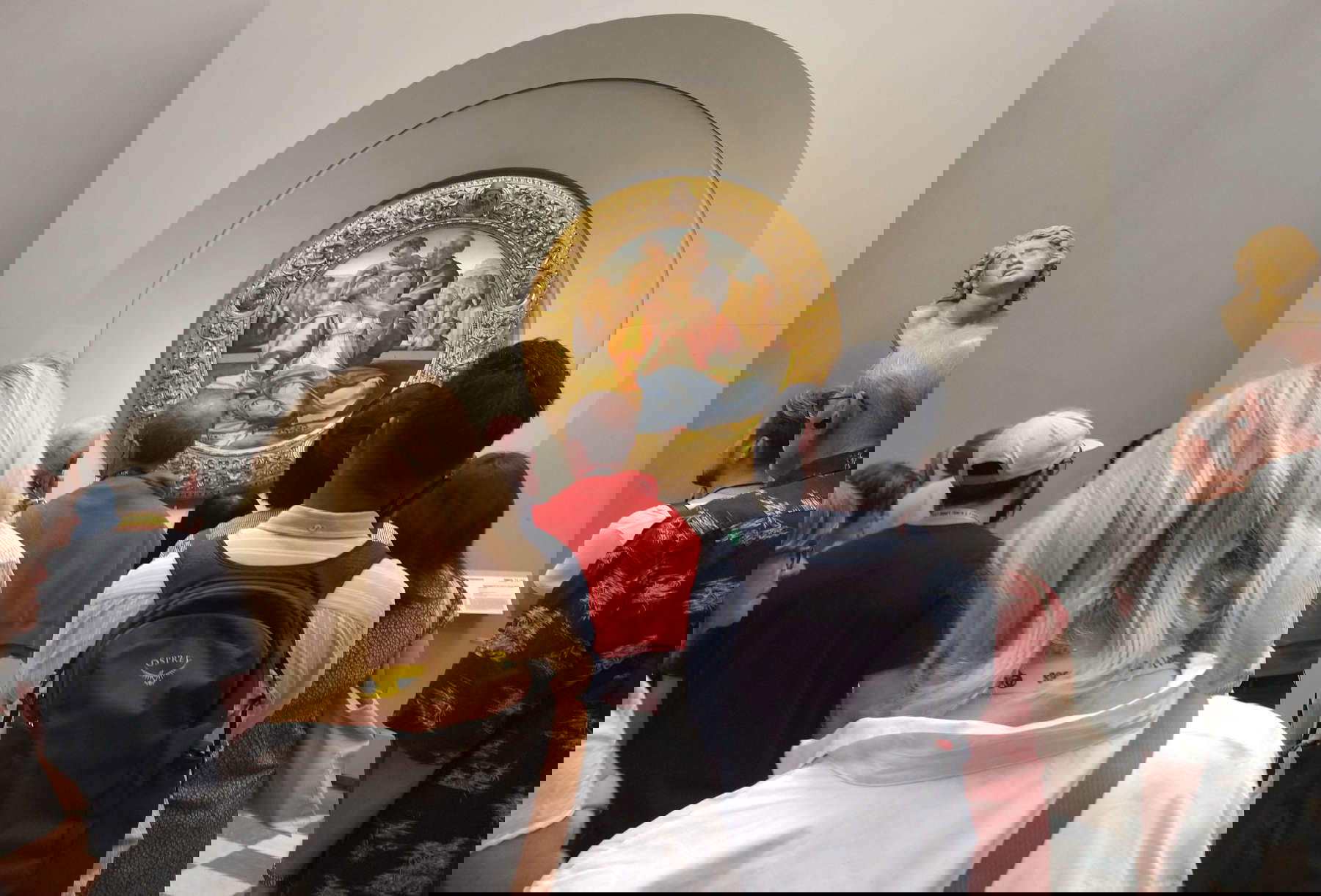 Menschenmassen in den Uffizien Menschenmassen in den Uffizien
