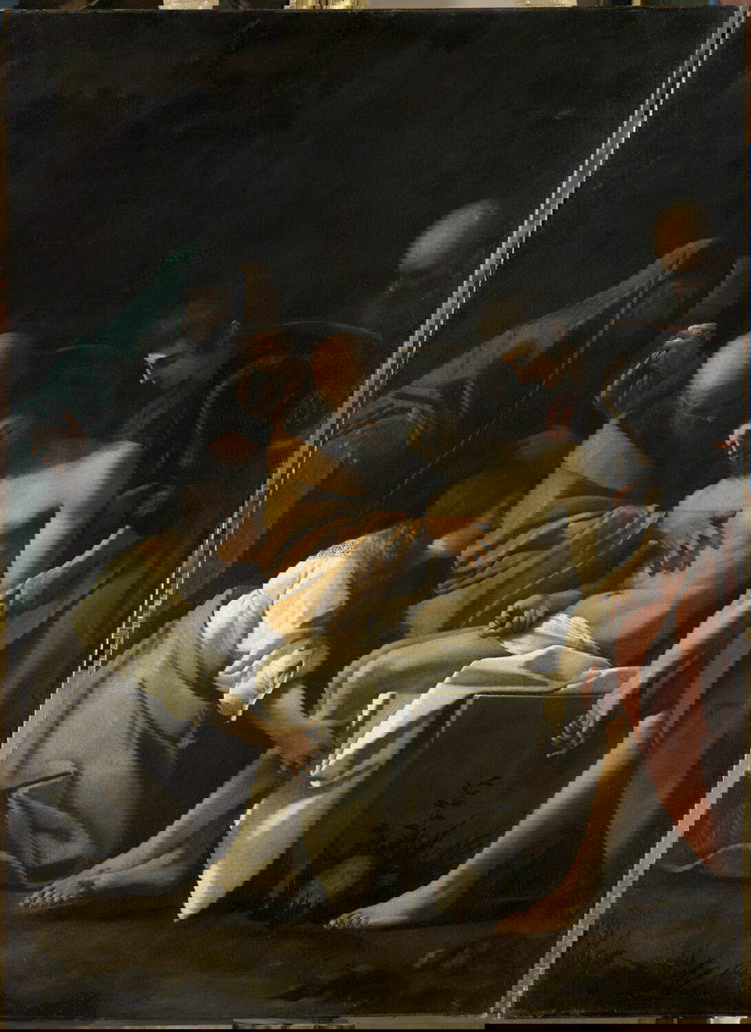 Bartolomeo Schedoni, Déposition (1600-1625 ; huile sur toile, 247 x 276 cm ; Paris, Louvre). Lieu de conservation : Parme, Académie