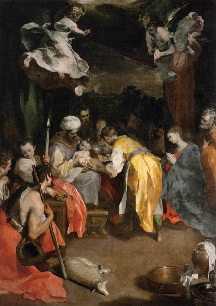 Federico Barocci, Circoncision (1590 ; huile sur toile, 356 x 403 cm ; Paris, Louvre). Localisation : Pesaro, Église de la Confraternité du Nom de Jésus