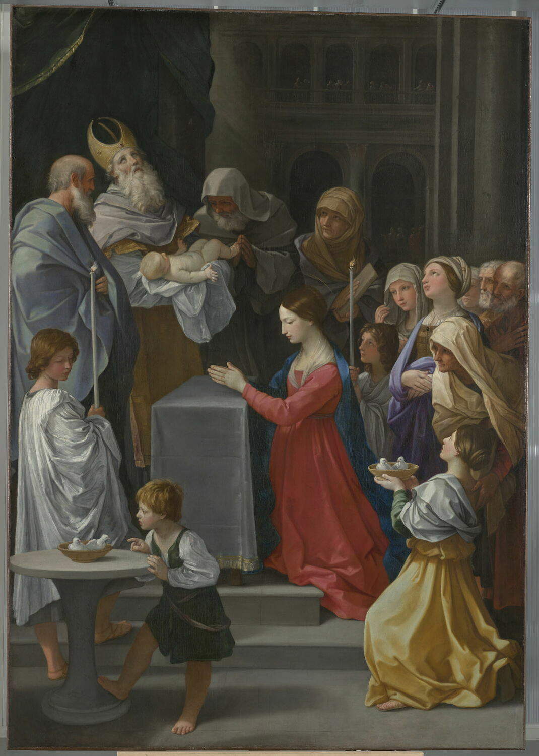 Guido Reni, Purification de la Vierge (deuxième quart du XVIIe siècle ; huile sur toile, 286 x 202 cm ; Paris, Louvre). Lieu de conservation : Modène, Collections ducales