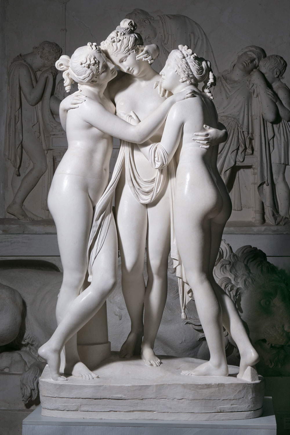 Antonio Canova, Le Grazie (1817; gesso, 170 x 100 x 75 cm; Possagno, Museo Gypsotheca Antonio Canova)