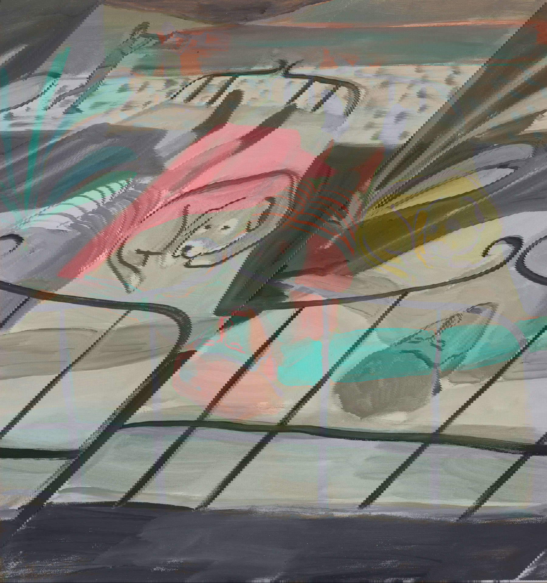 Matteo Pannocchia, Früher Morgen (2024; Öl auf Leinwand, 62 x 68 cm)