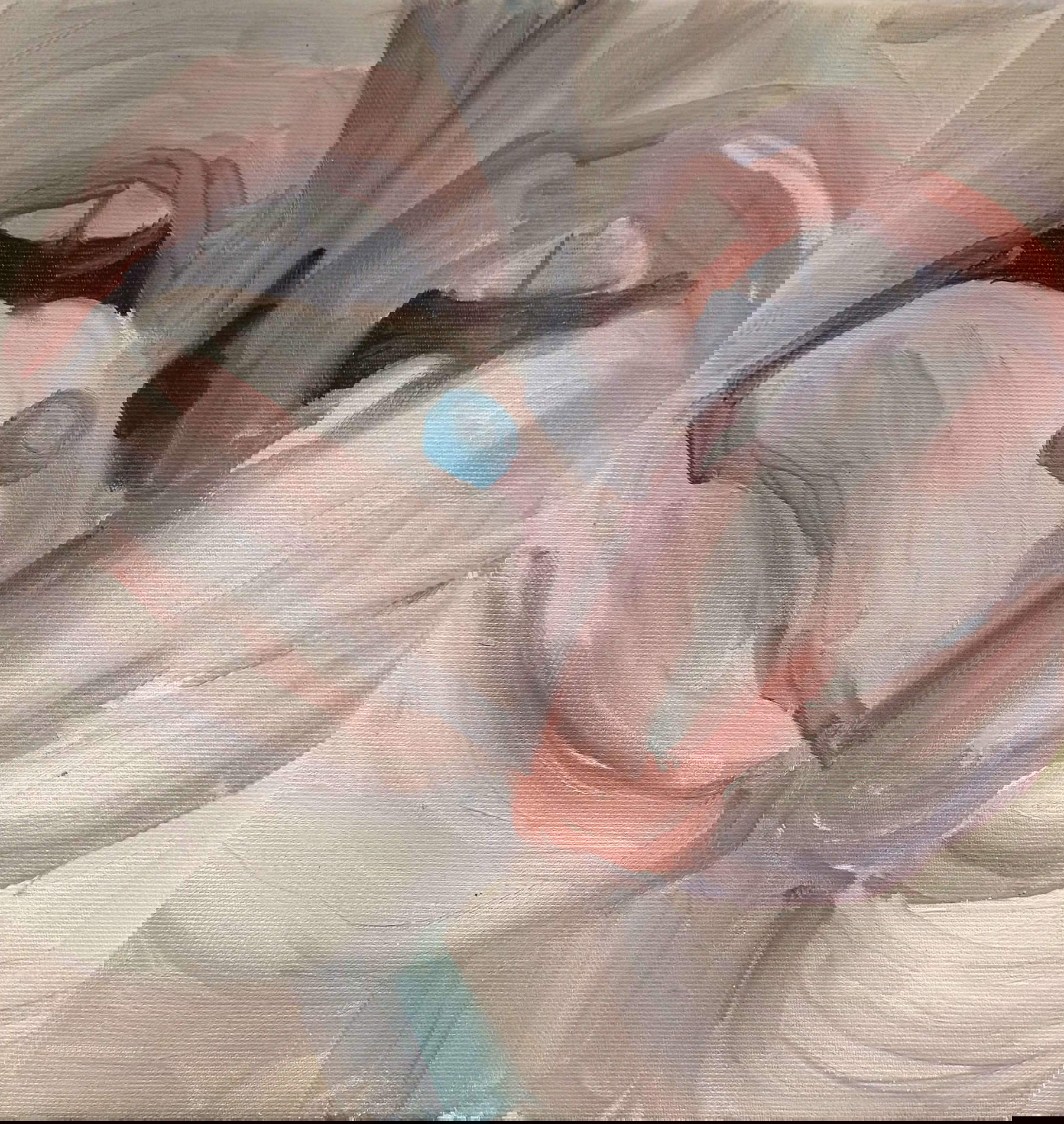 Matteo Pannocchia, Sprachen (2022; Öl auf Leinwand)