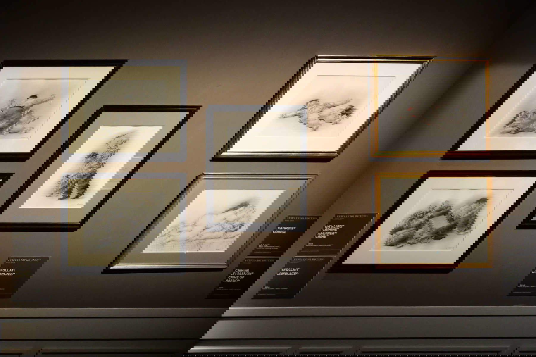 Montaje de la exposición de Botero