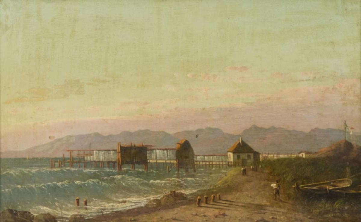 Emilio Donnini, Bagnetti del Gombo près de Pise (huile sur toile, 34 x 53,5 cm ; collection privée) Emilio Donnini, Bagnetti del Gombo près de Pise (huile sur toile, 34 x 53,5 cm ; collection privée)