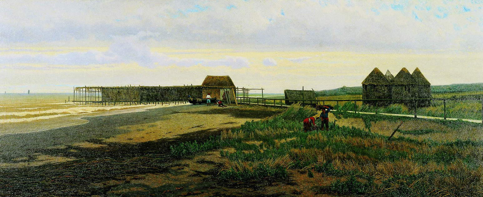 Ernesto Rayper, Il Gombo (1864 ; huile sur toile, 58,5 x 140 cm ; Gênes, Galleria d'Arte Moderna) Ernesto Rayper, Il Gombo (1864 ; huile sur toile, 58,5 x 140 cm ; Gênes, Galleria d'Arte Moderna)