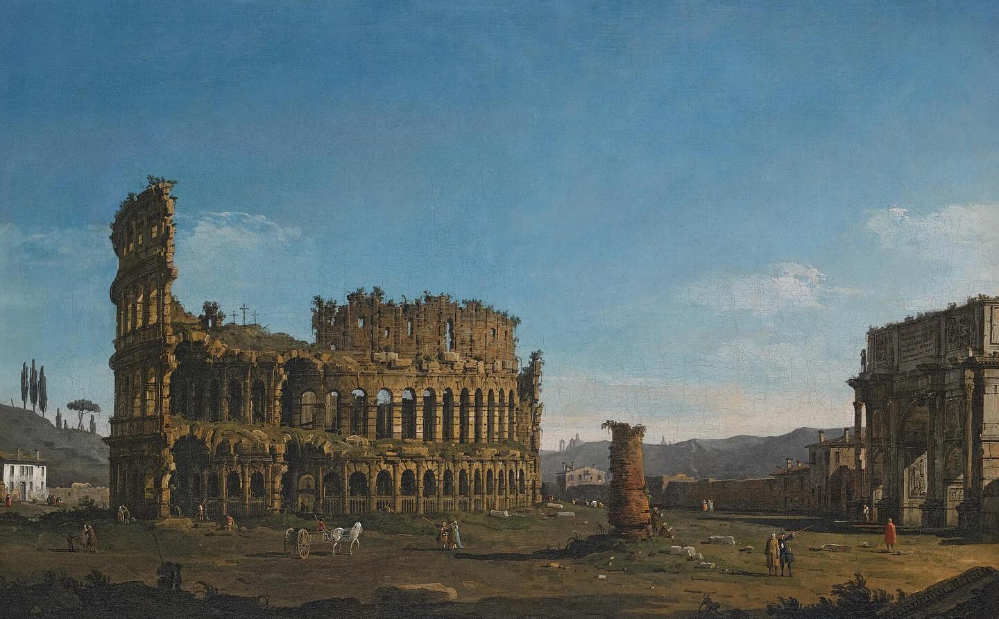 Bernardo Bellotto, Colisée et arc de Constantin (Dys44 Lampronti) Bernardo Bellotto, Colisée et arc de Constantin (Dys44 Lampronti)