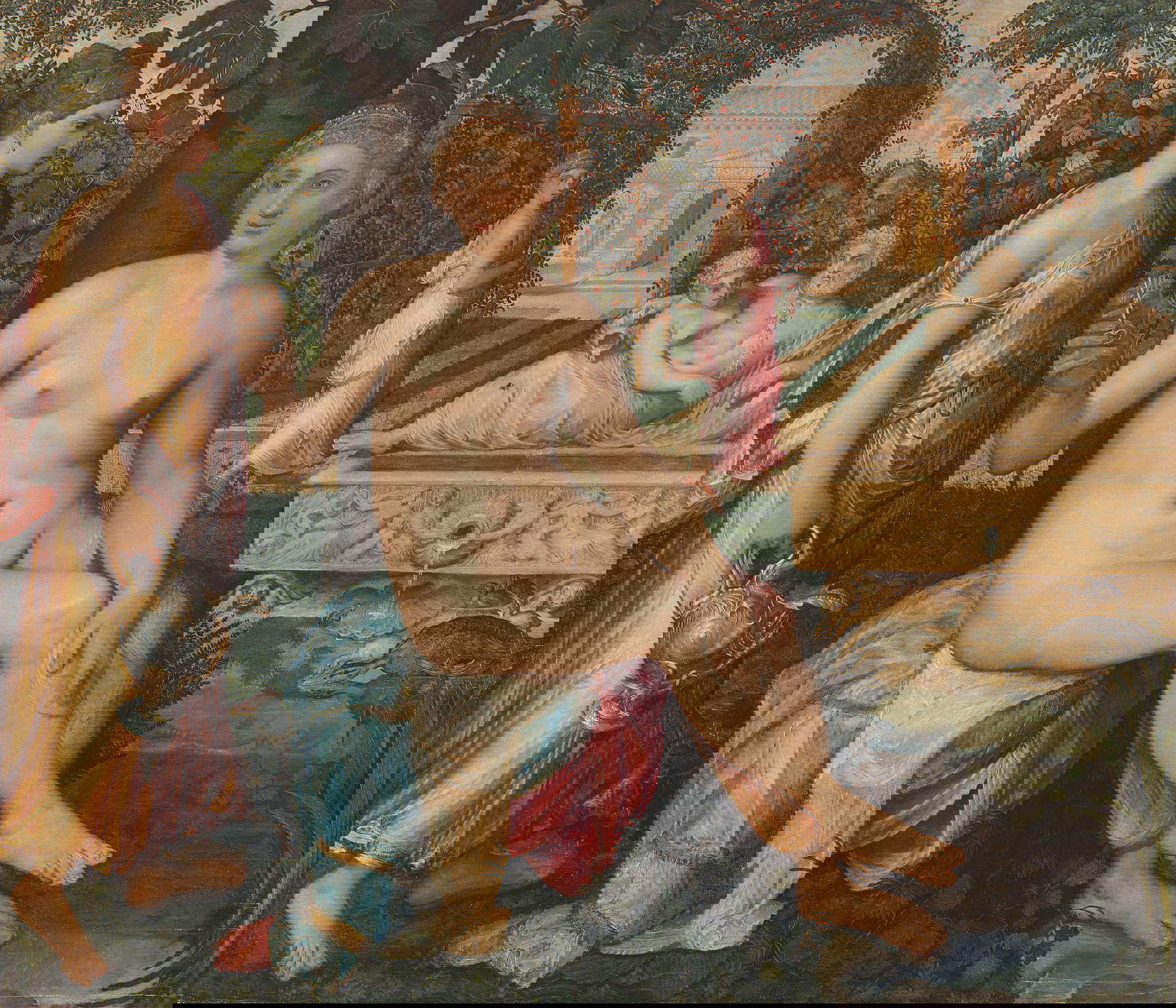 Frans Floris, Susanna e i Vecchioni (1548; olio su tela, 154 x 181 cm). Presentato da: Carlo Orsi