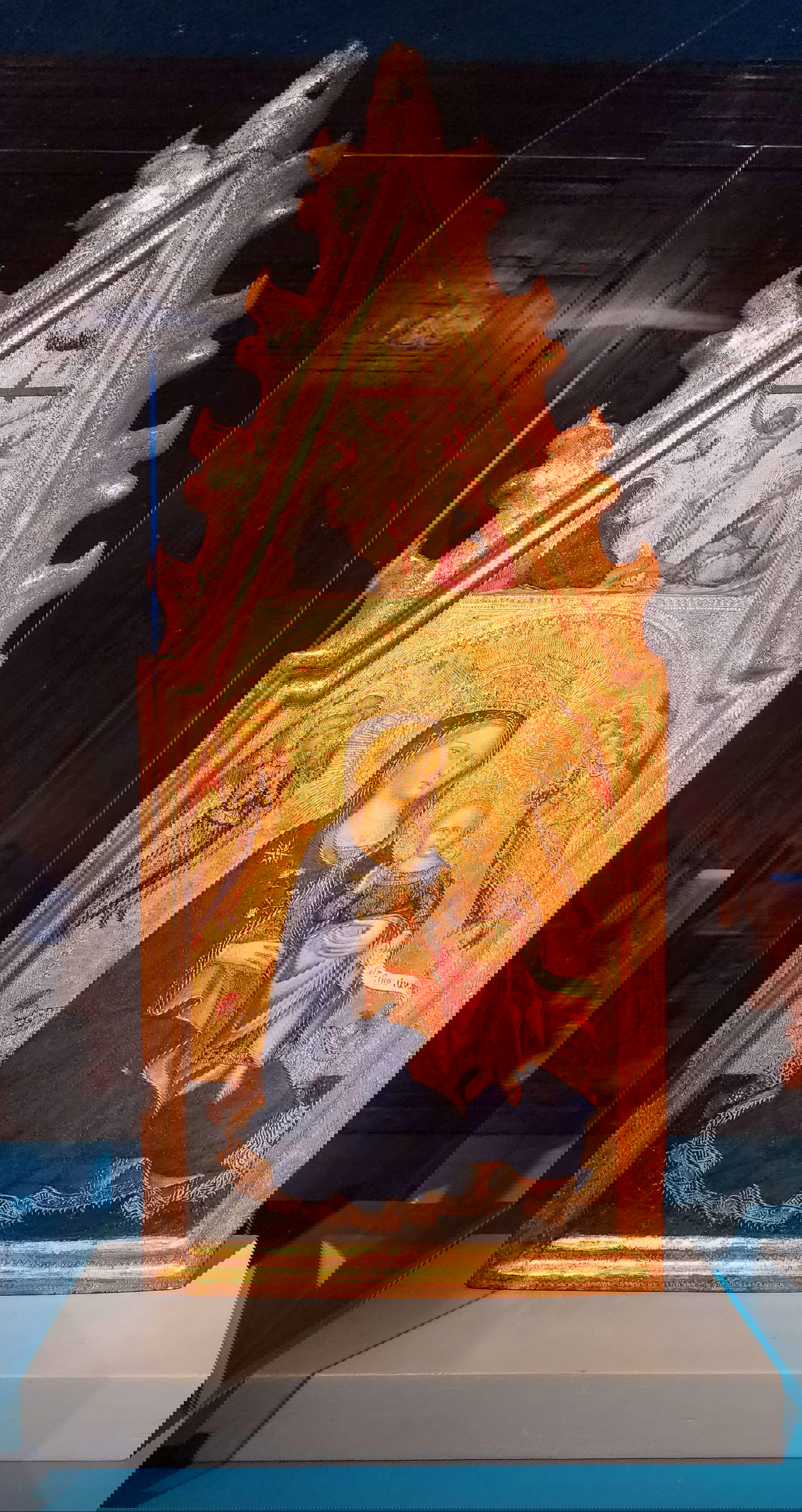 Giovanni di Paolo, Madonna dell'Umilt&agrave; (tempera su tavola, 65 x 28 cm). Presentato da: Botticelli Antichit&agrave;