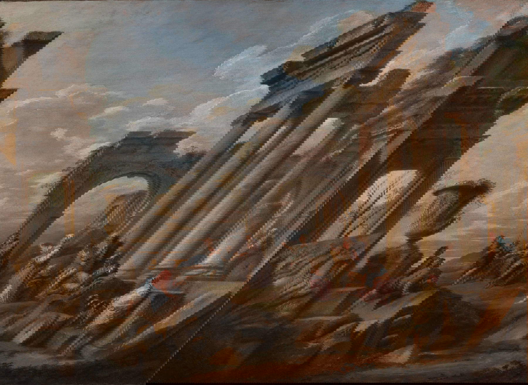 Giovanni Paolo Panini, Predigt einer Sibylle (1751-1755; Öl auf Leinwand, 100 x 137 cm) Giovanni Paolo Panini, Predigt einer Sibylle (1751-1755; Öl auf Leinwand, 100 x 137 cm)