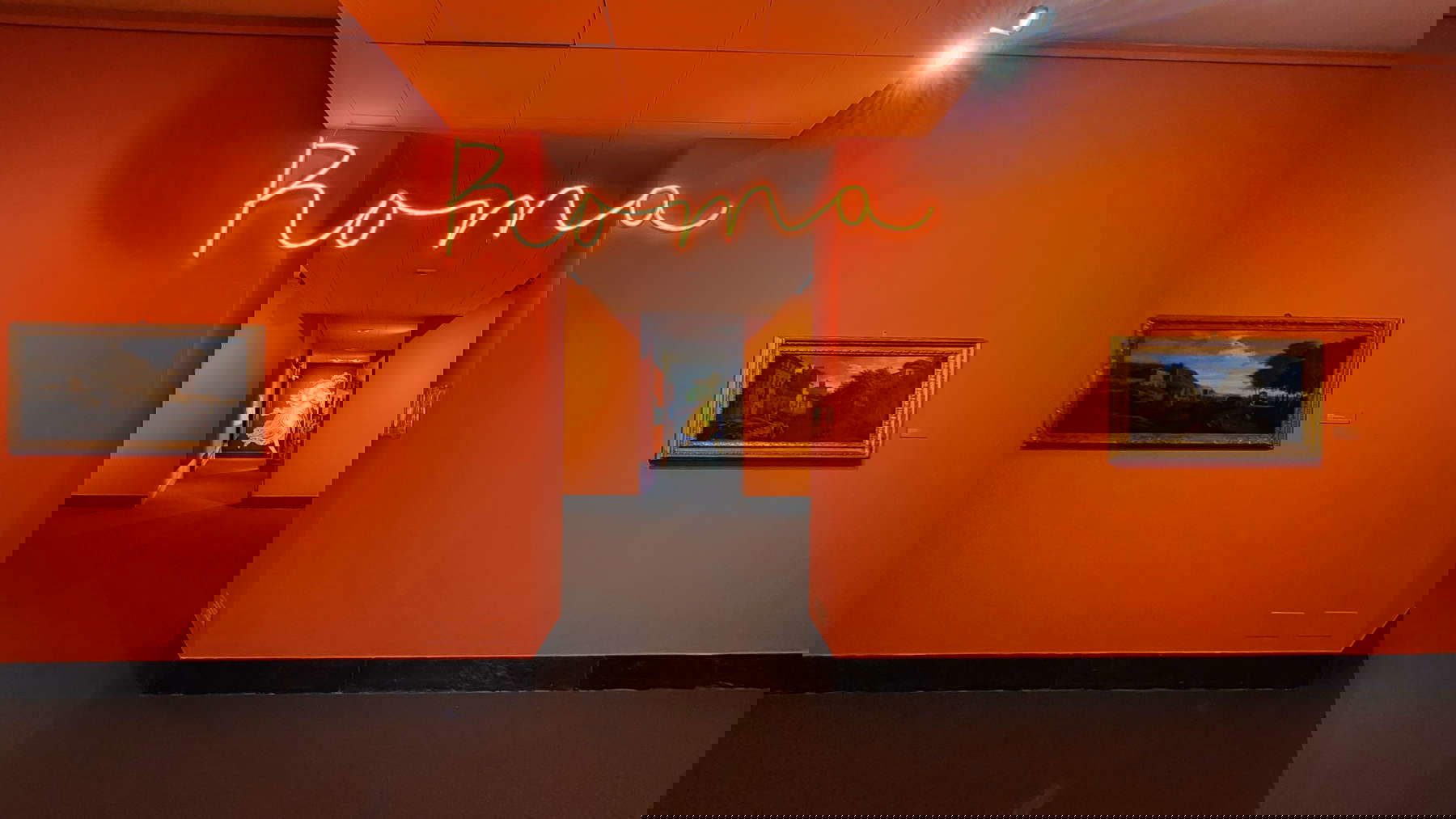 Einrichtung der Ausstellung L'arte di viaggiare. Italien und die Grand Tour