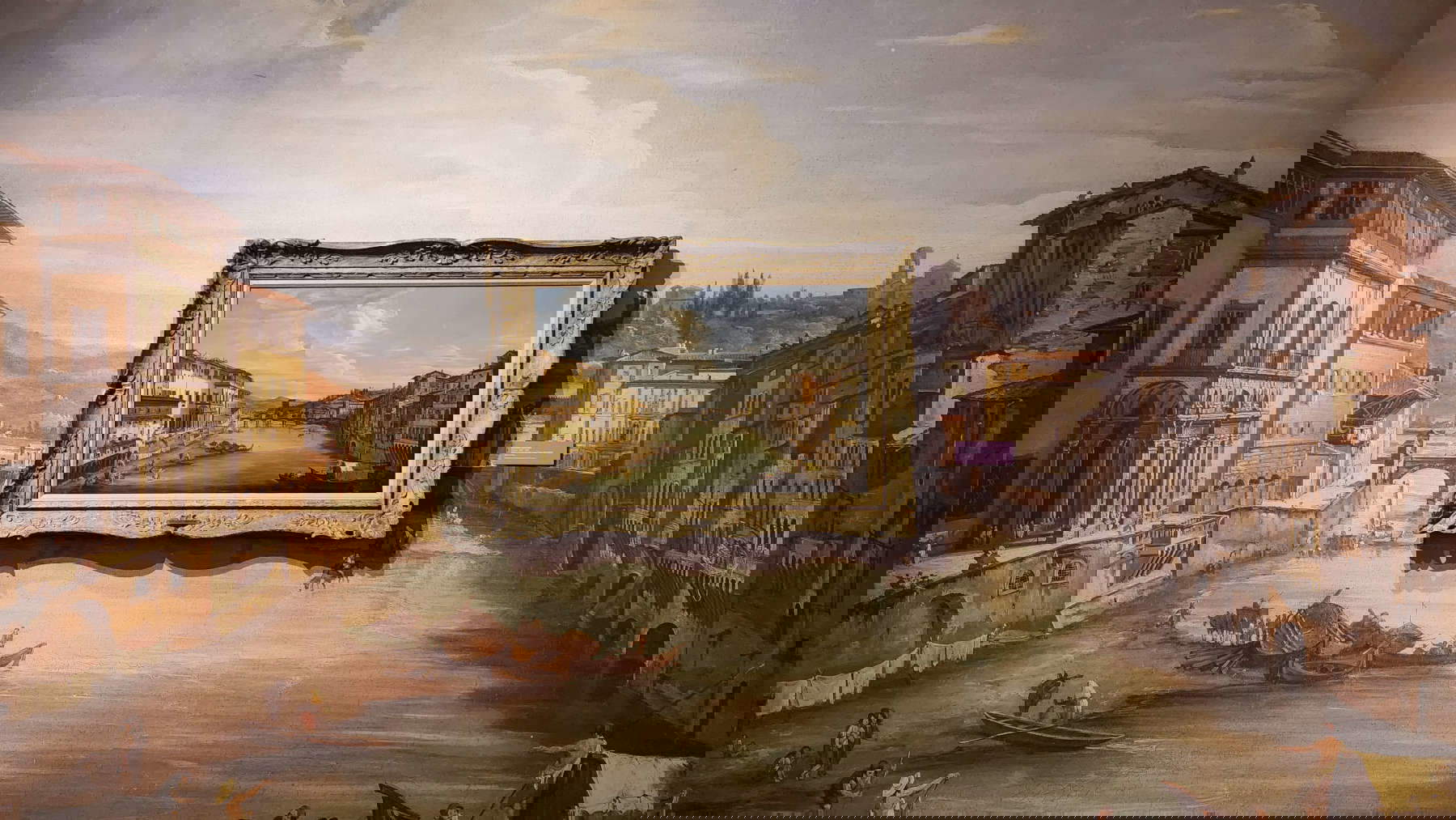 Einrichtung der Ausstellung L'arte di viaggiare. Italien und die Grand Tour