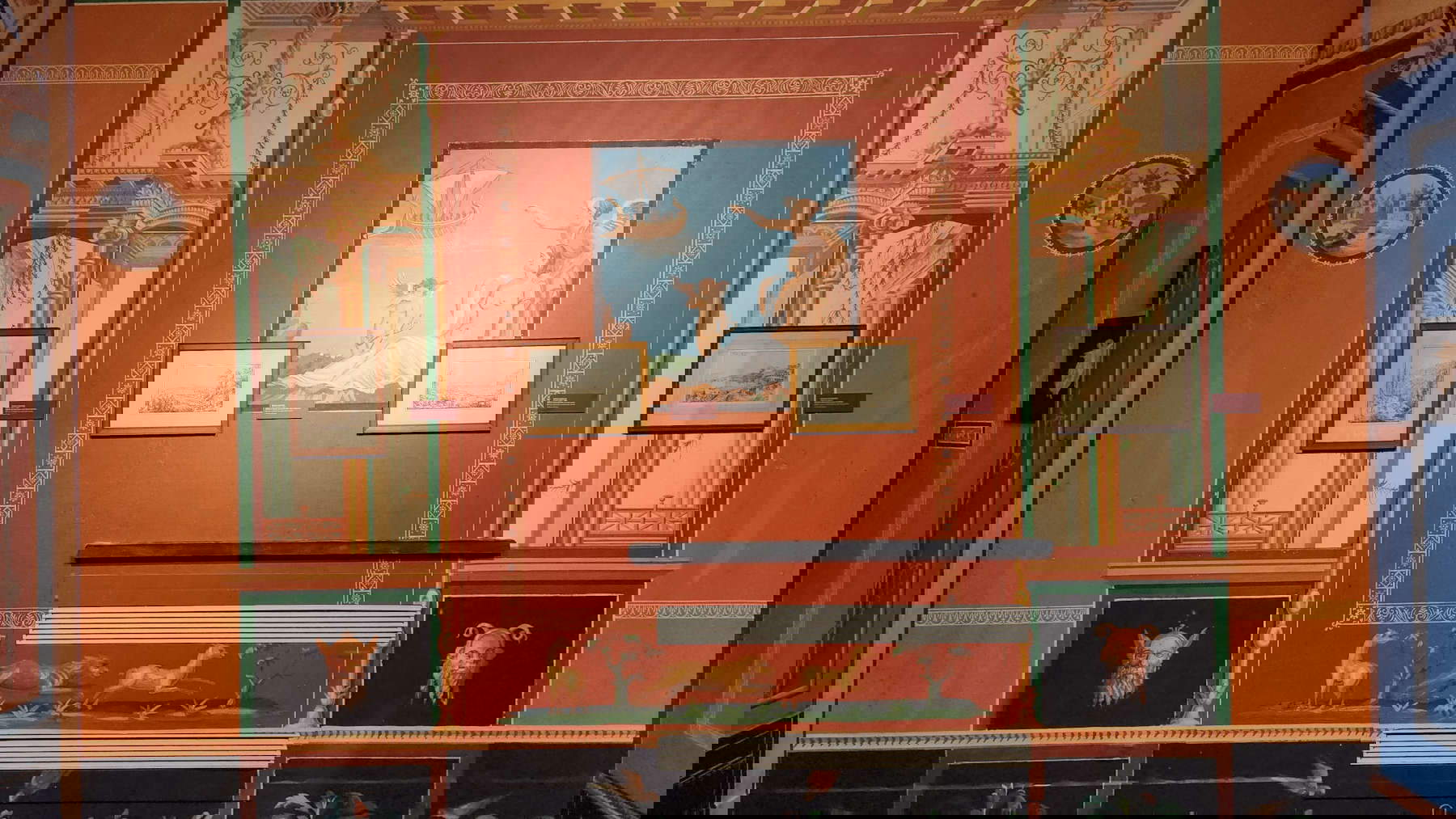 Einrichtung der Ausstellung L'arte di viaggiare. Italien und die Grand Tour