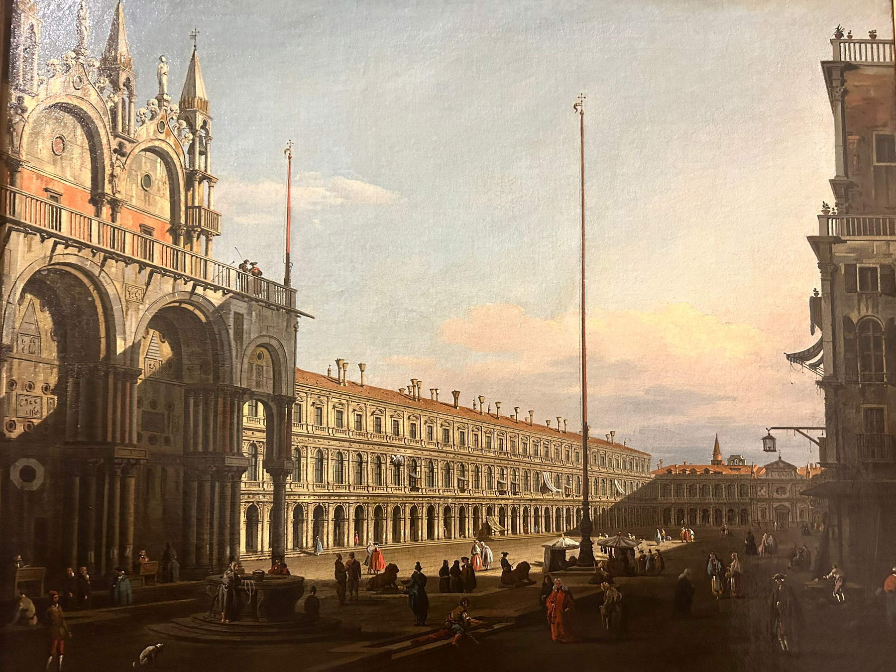 Bernardo Bellotto, Ansicht der Piazza San Marco (Öl auf Leinwand; La Spezia, Museo Civico Amedeo Lia)