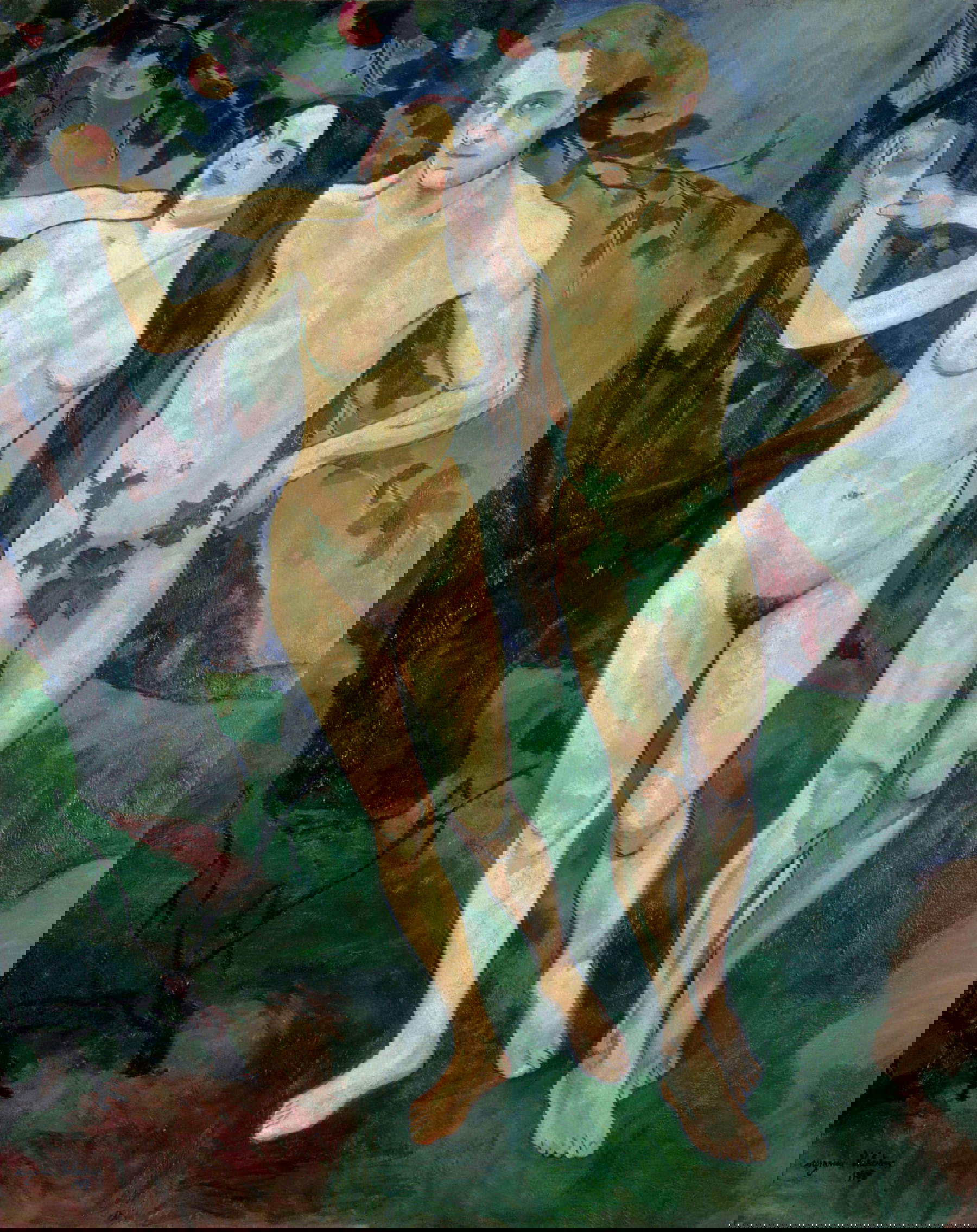 Suzanne Valadon, Adamo ed Eva (1909; olio su tela, 162 x 131 cm; Parigi, Centre Pompidou)