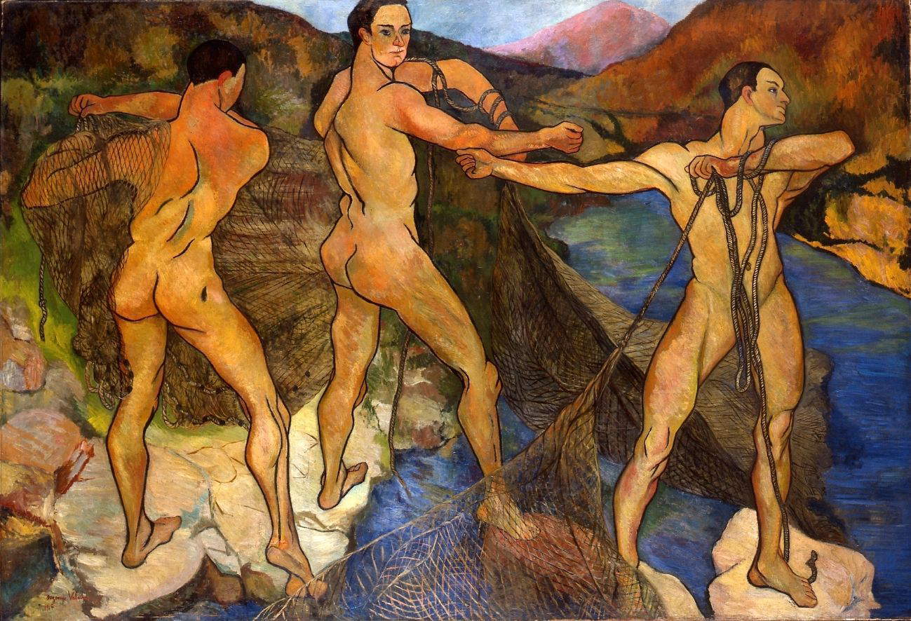 Suzanne Valadon, Il lancio della rete (1914; olio su tela, 201 x 301 cm; Parigi, Centre Pompidou)