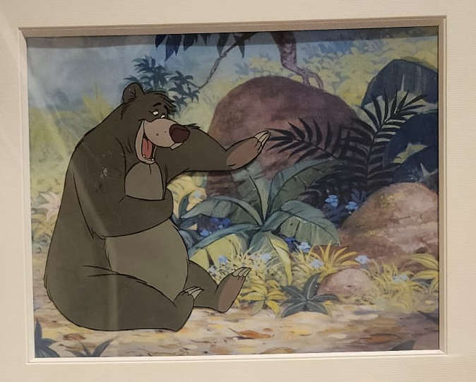 Baloo, Livre de la jungle (1967 ; tempera sur acétate, 26,5 x 21 cm) Baloo, Livre de la jungle (1967 ; tempera sur acétate, 26,5 x 21 cm)