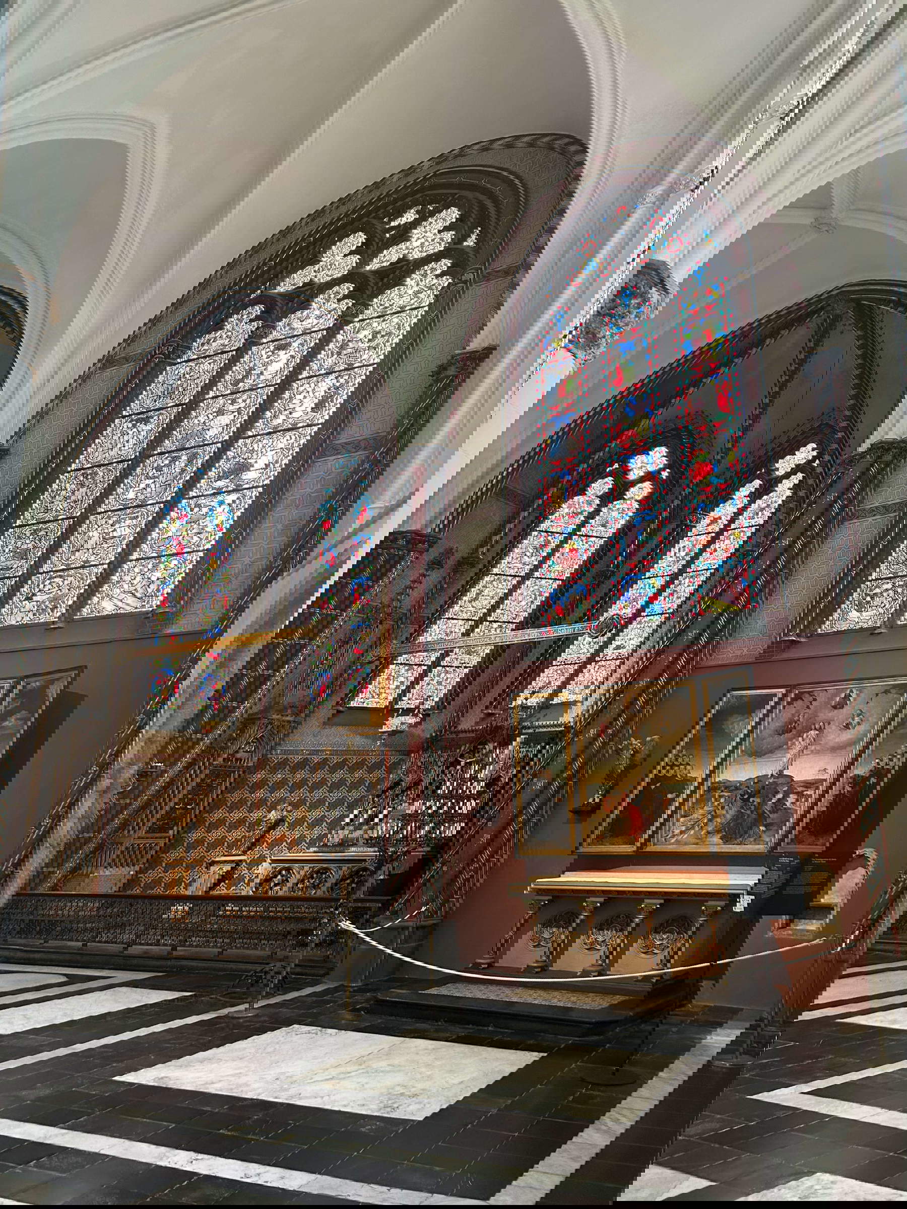 Chapel of the Sacrament and on the left Transfiguration of Christ by Gerard David