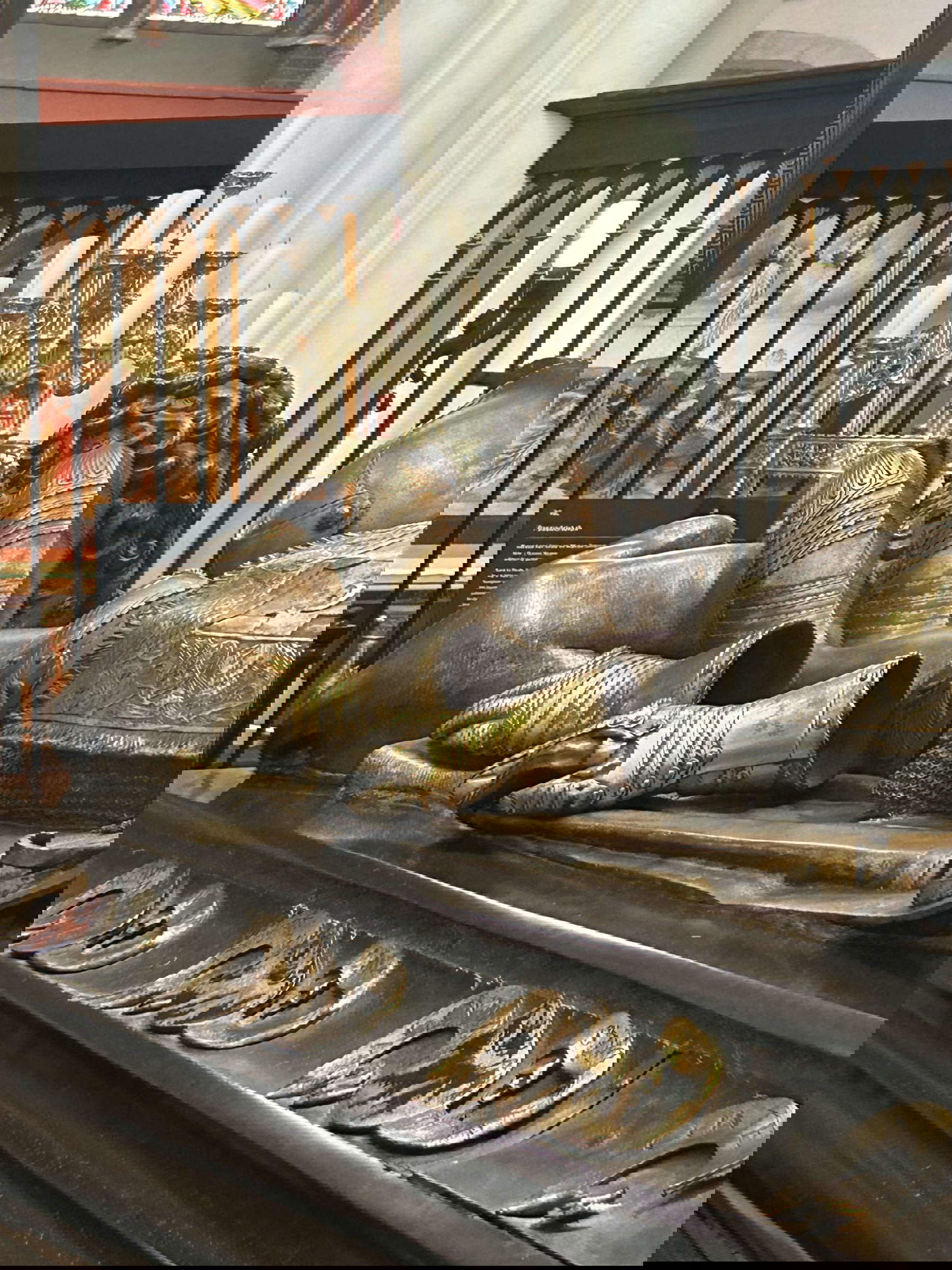 Details of the tombs of Charles the Bold and Mary of Burgundy