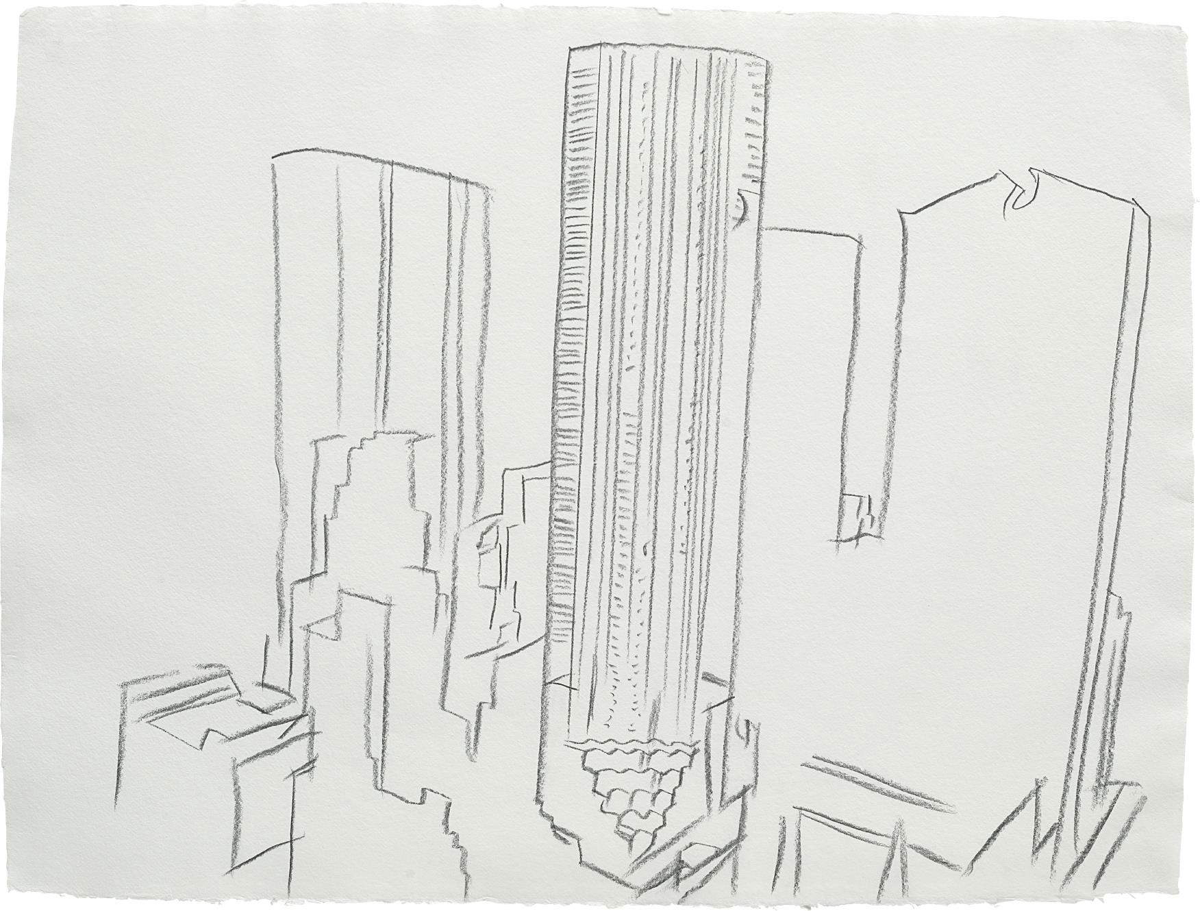 Andy Warhol, Trump Tower (1981; grafito sobre papel, 775 x 1029 mm; colección privada) Andy Warhol, Trump Tower (1981; grafito sobre papel, 775 x 1029 mm; colección privada)