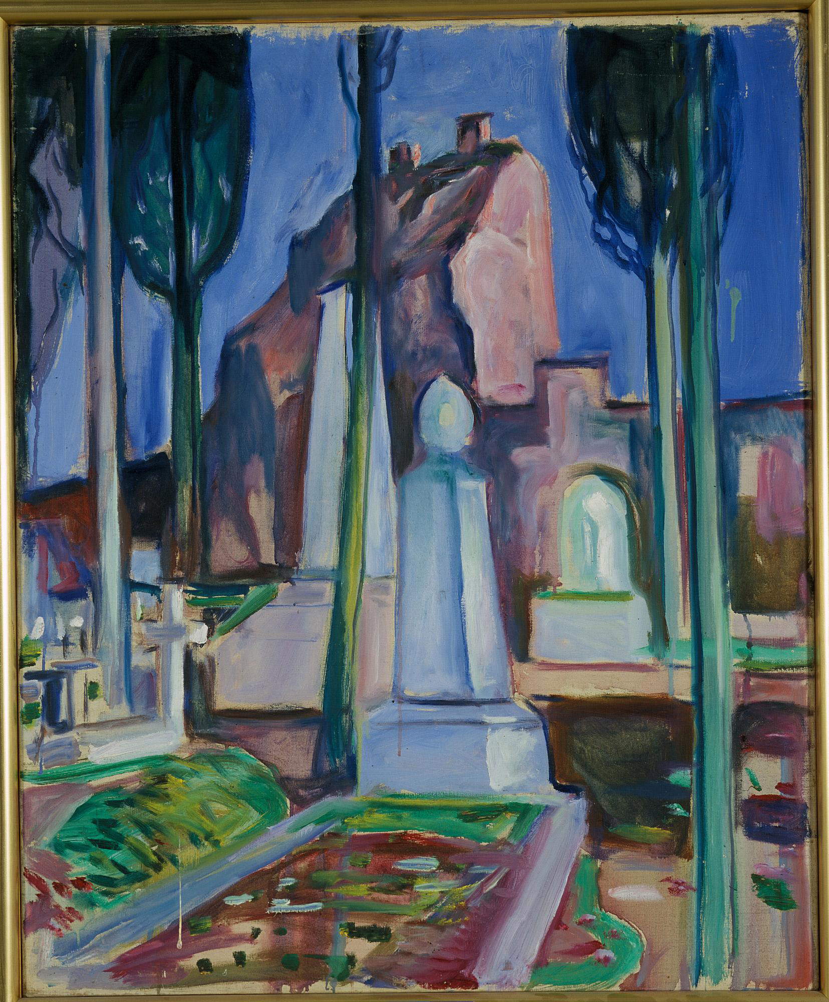 Edvard Munch, La tomba di P. A. Munch a Roma (1927; olio su tela, 93,5 × 72,5 cm; Oslo, Munchmuseet) Foto © Munchmuseet