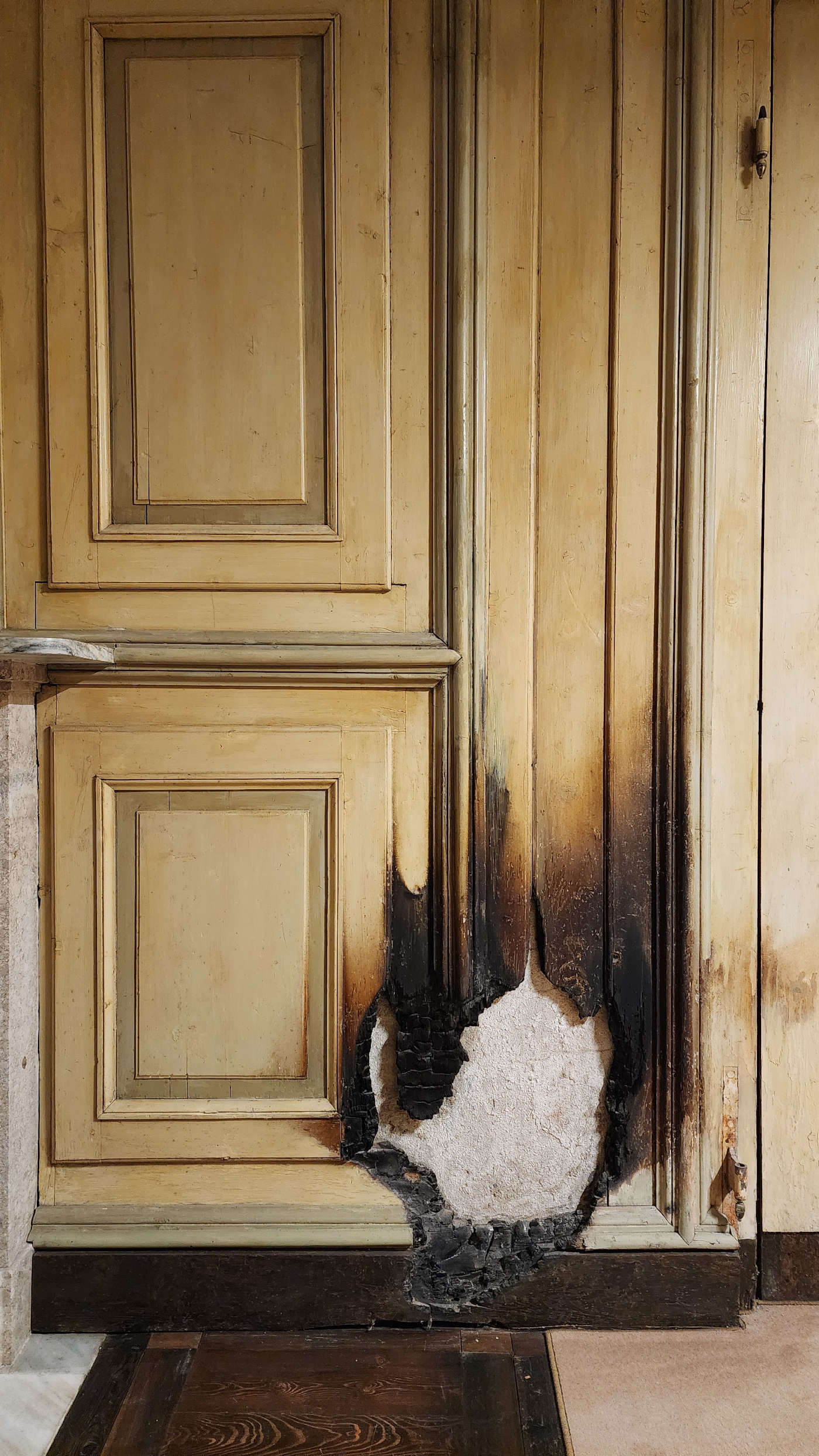 Appartements royaux : dégâts causés par l'incendie en 2008 Appartements royaux : dégâts causés par l'incendie en 2008